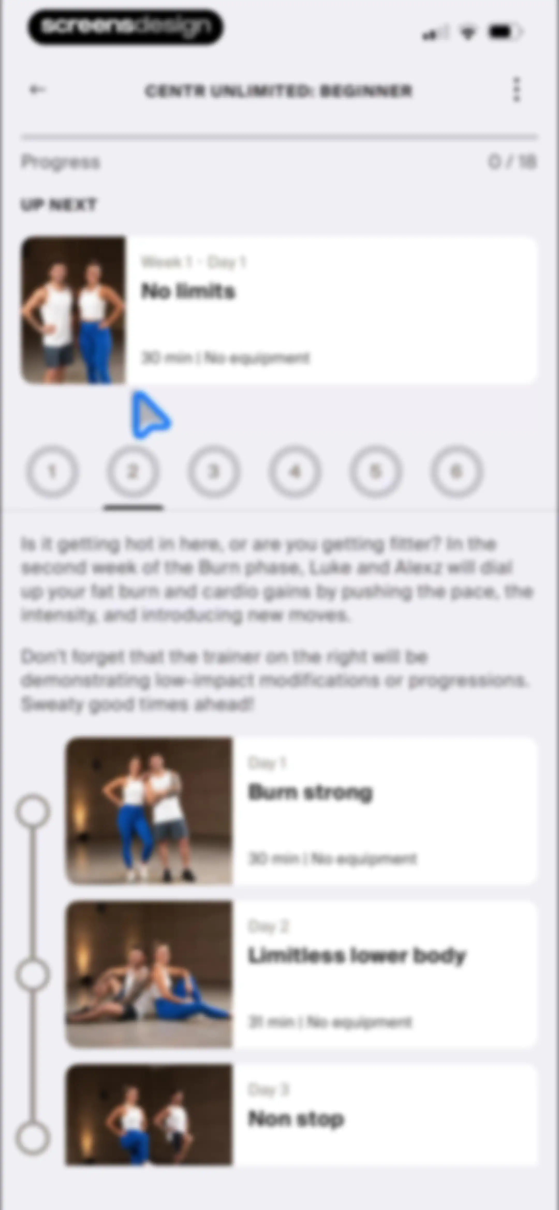 Centr: Strength & Fitness App screen 105