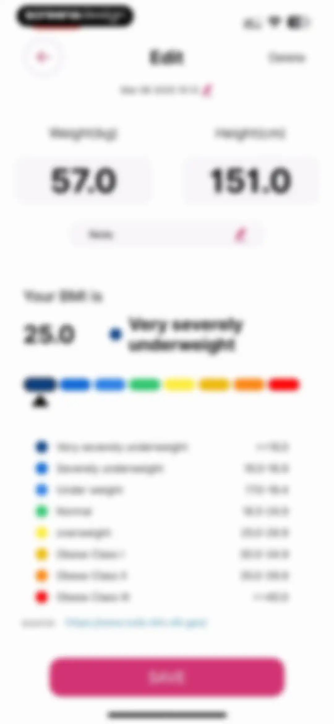 Blood Pressure-Monitor Tracker screen 78