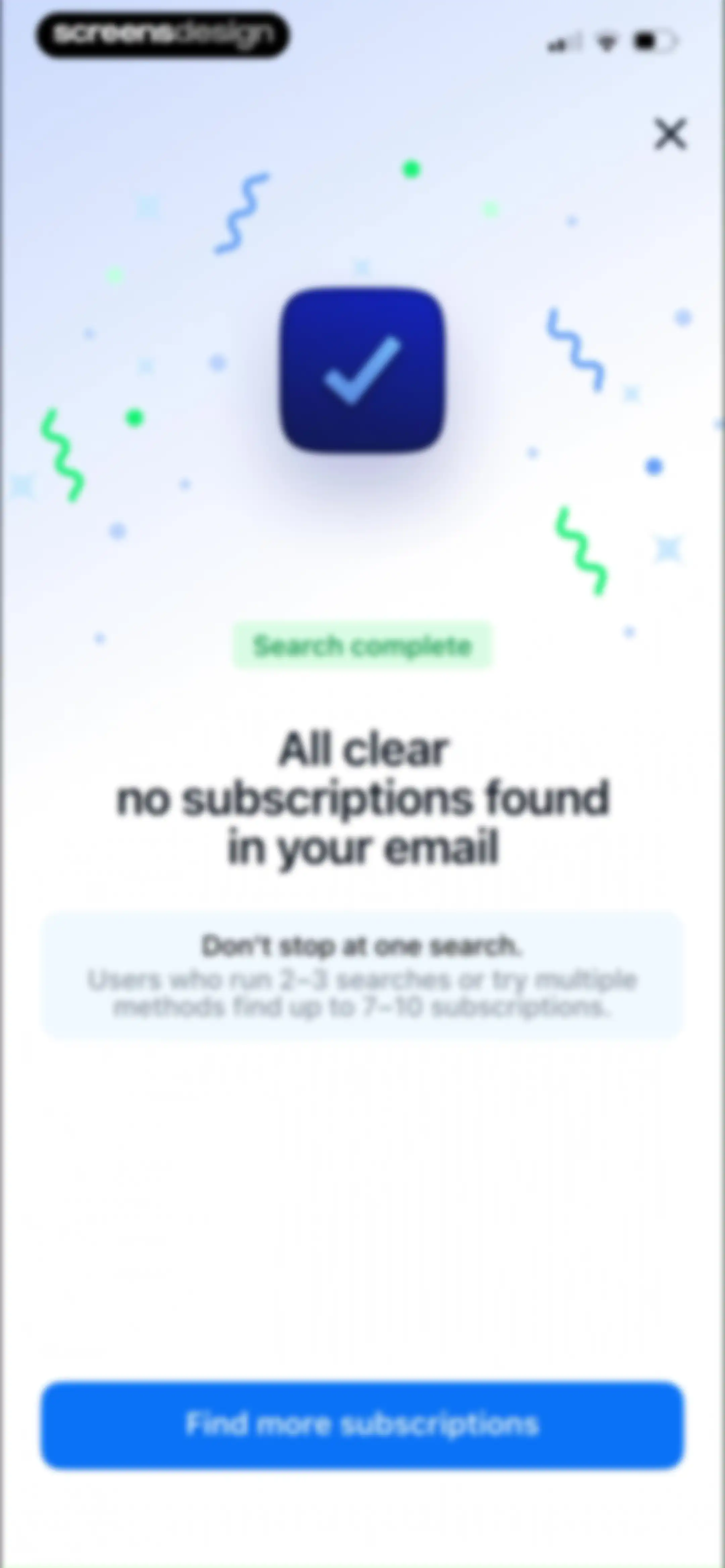 Feenko: Cancel Subscription screen 54