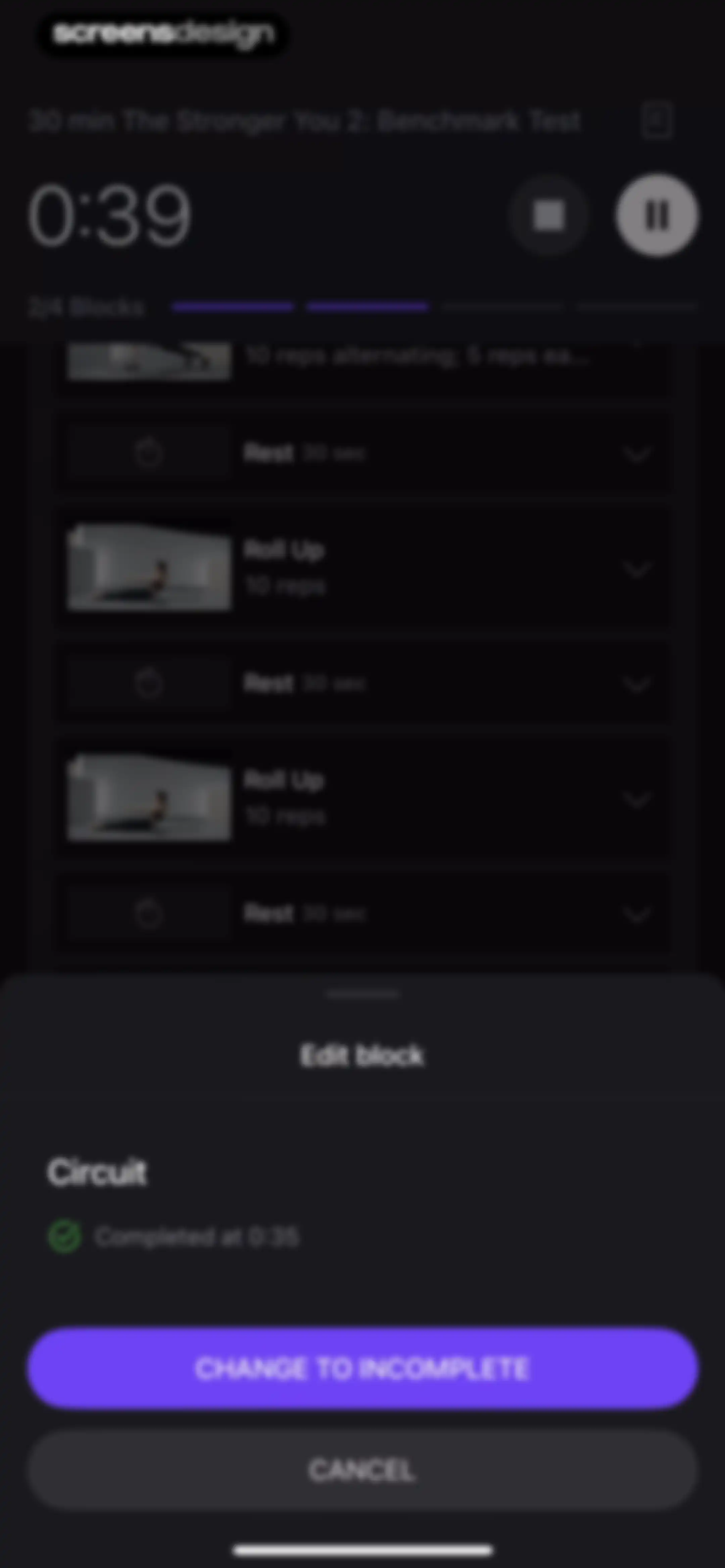 Peloton: Fitness & Workouts screen 149