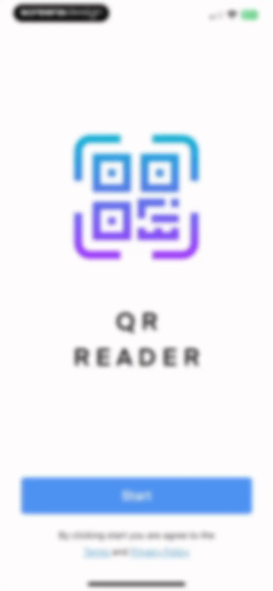 QR Reader and Barcode Scanner screen 1