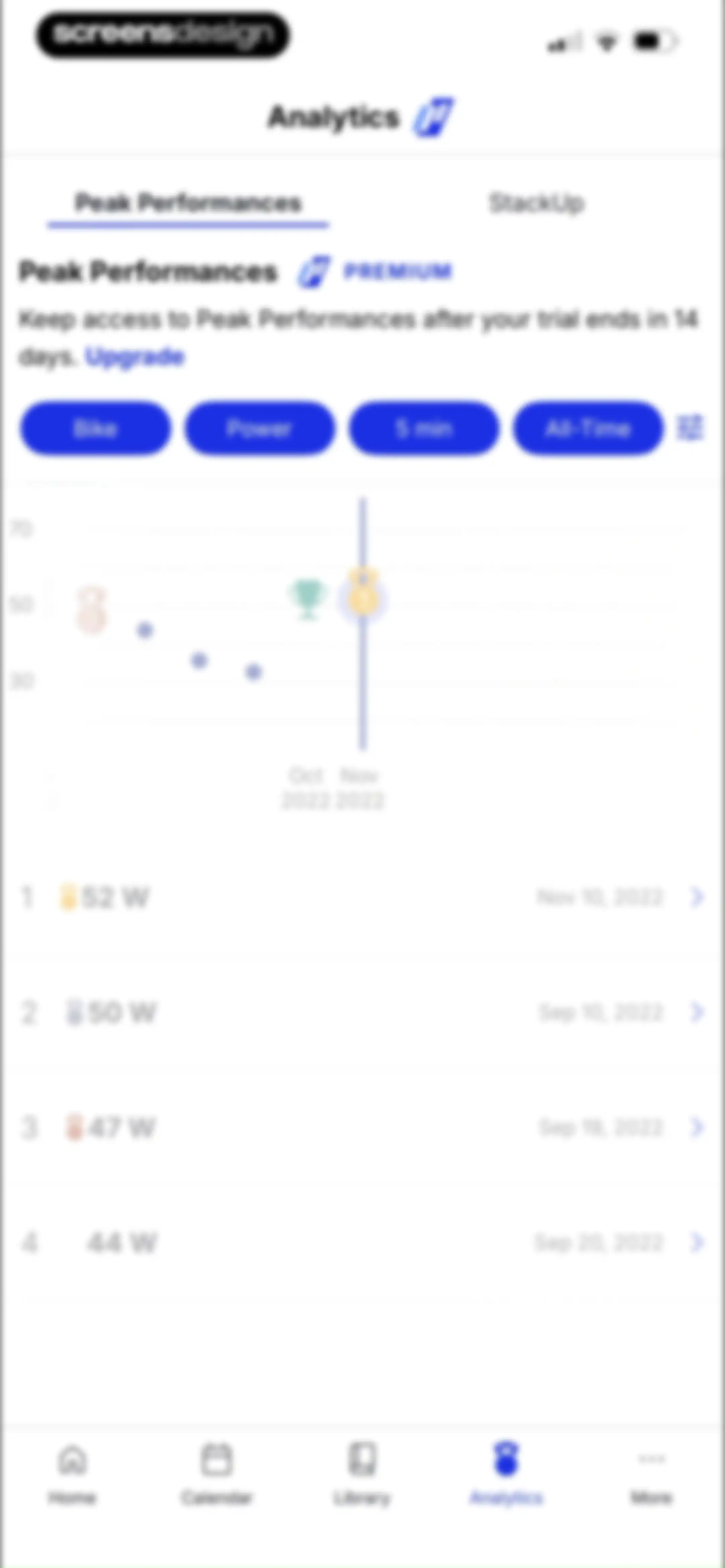 TrainingPeaks: Plan Train Lift screen 104