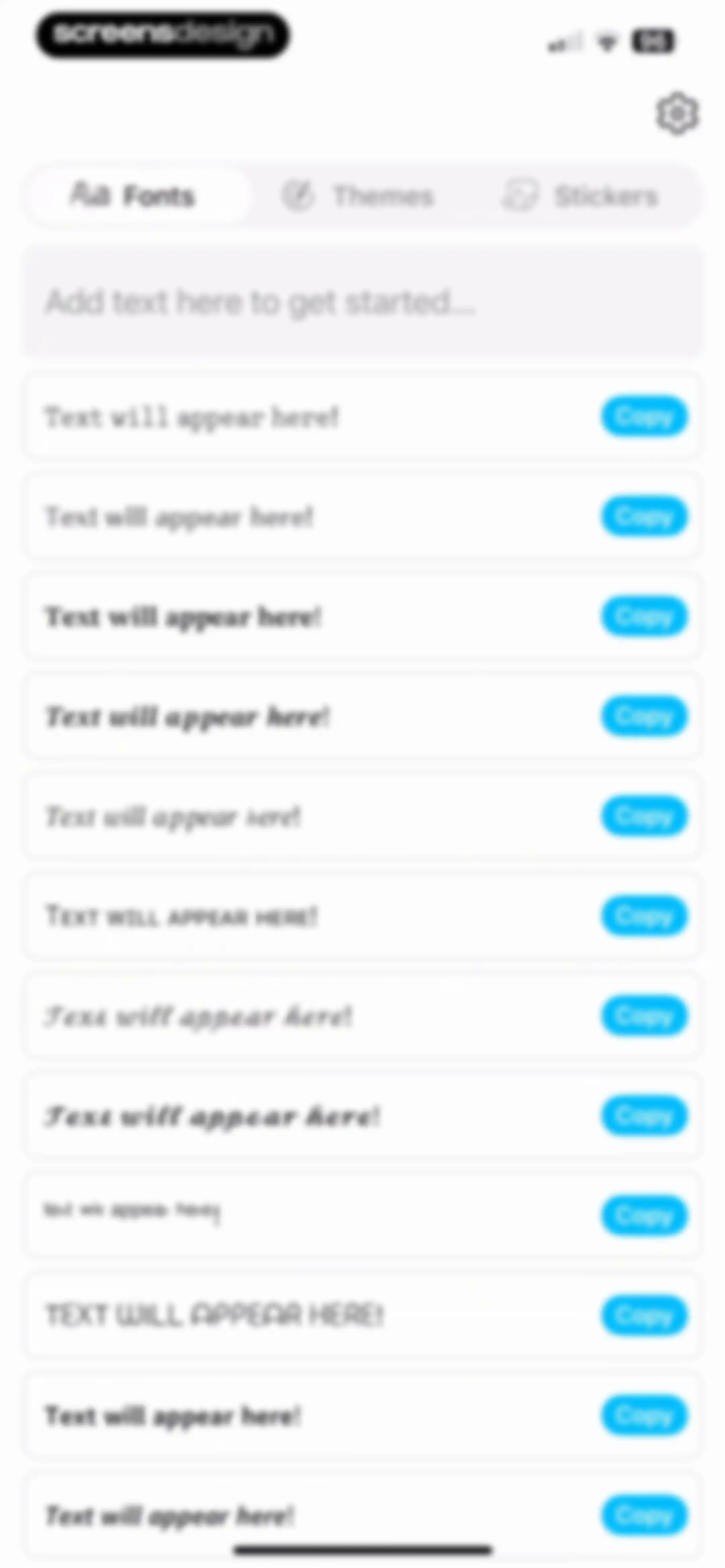 Fonts - AI Stickers screen 44