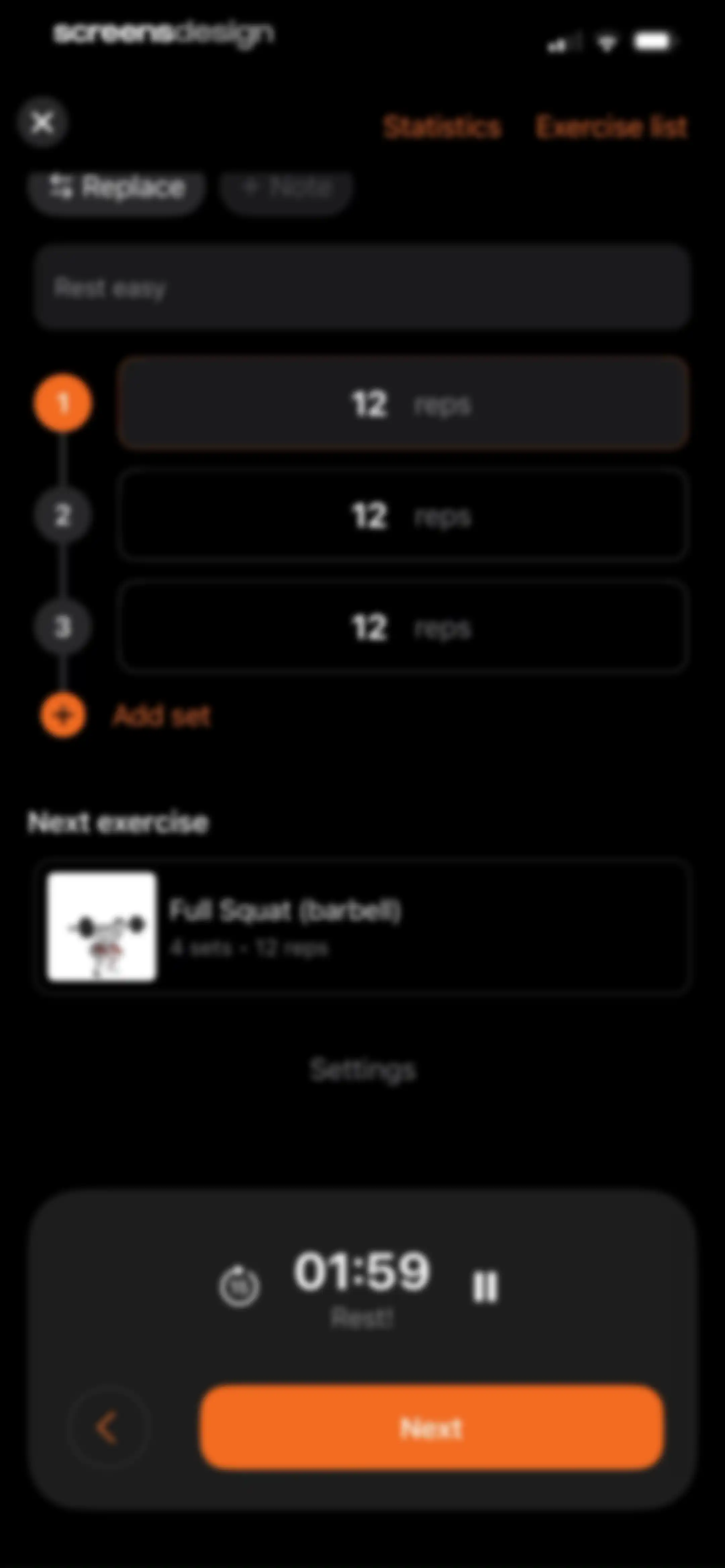 Gym WP - Workout Planner & Log screen 62
