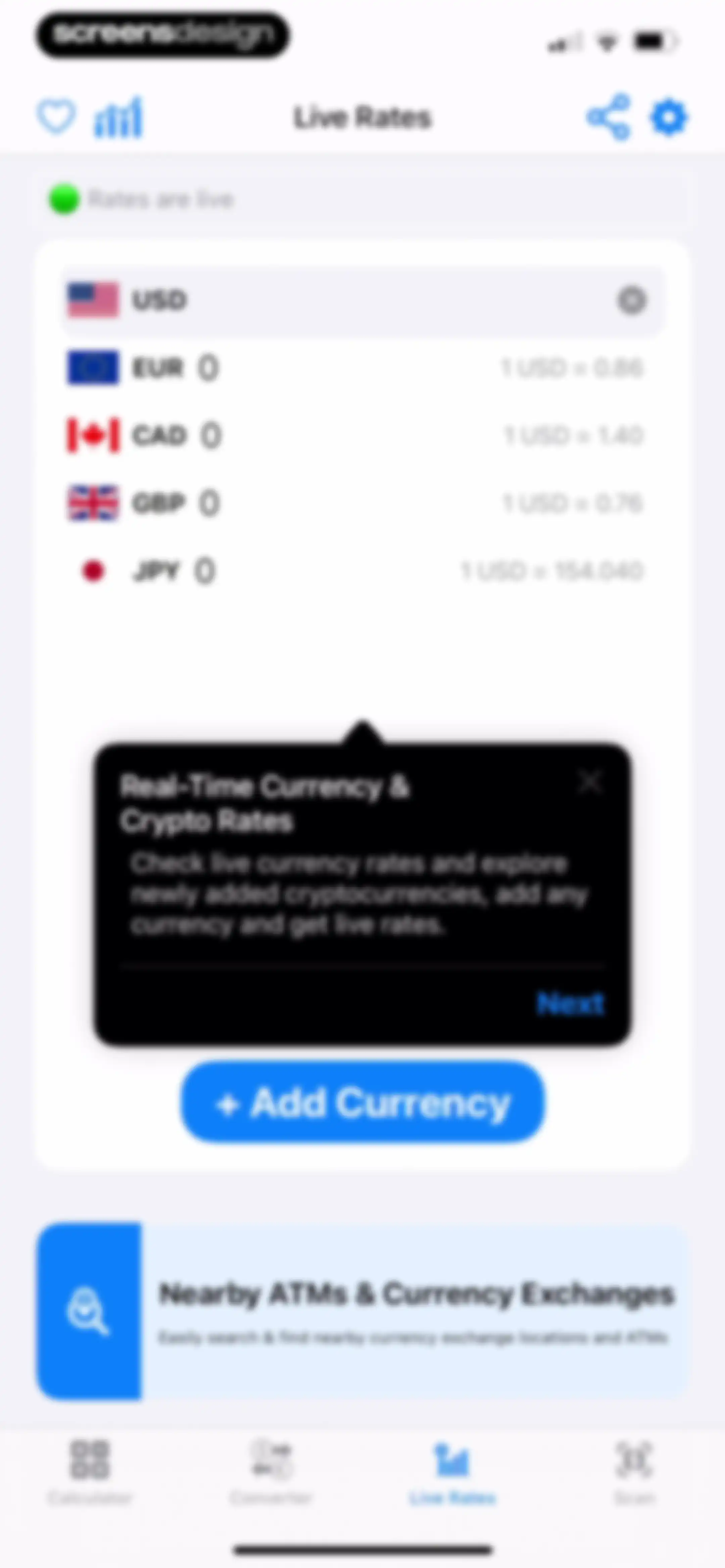 Currency Converter Calculator• screen 8