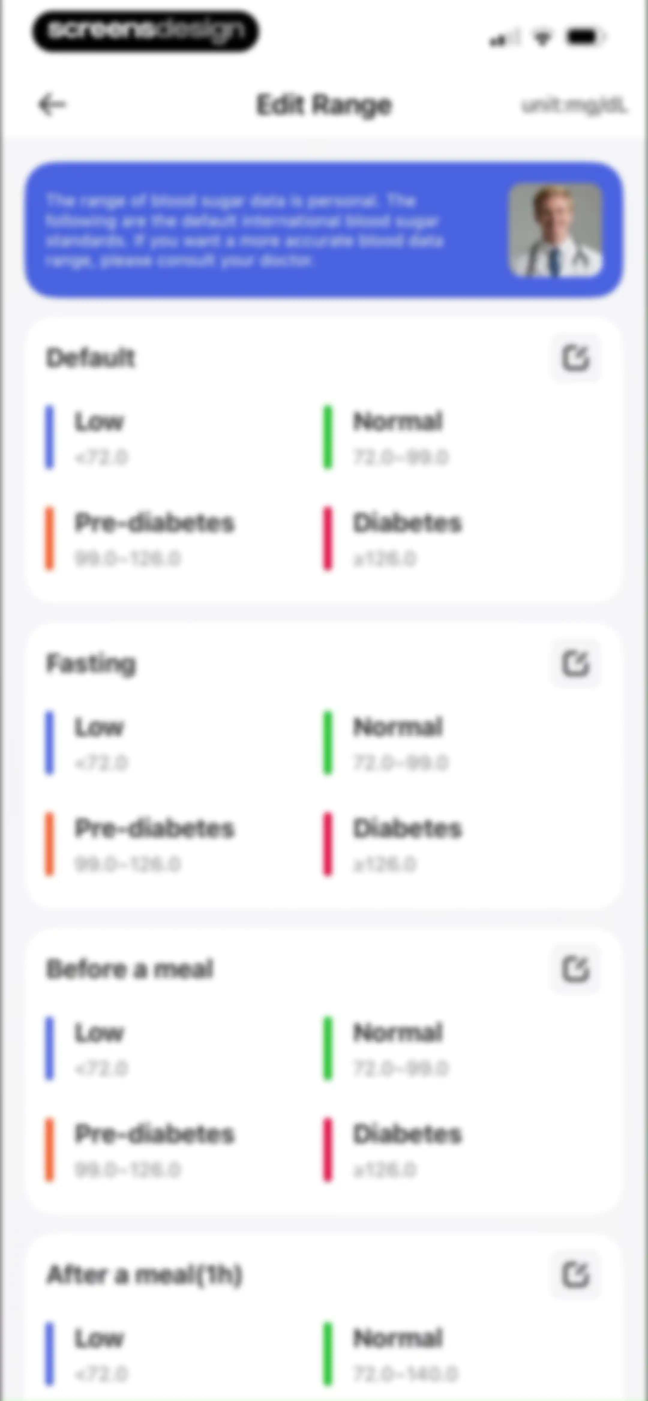 Health Tracker- HeartRate & BP screen 45