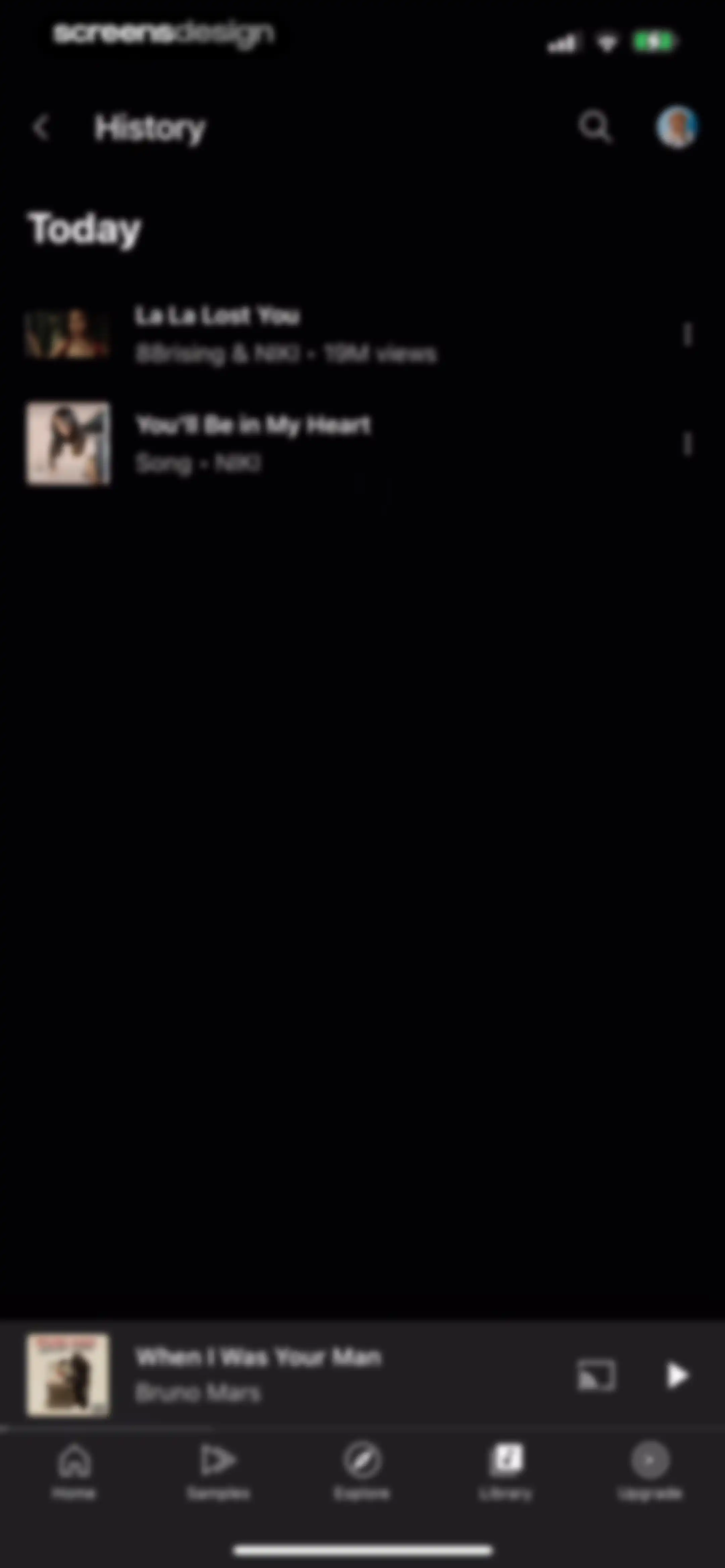 YouTube Music screen 176