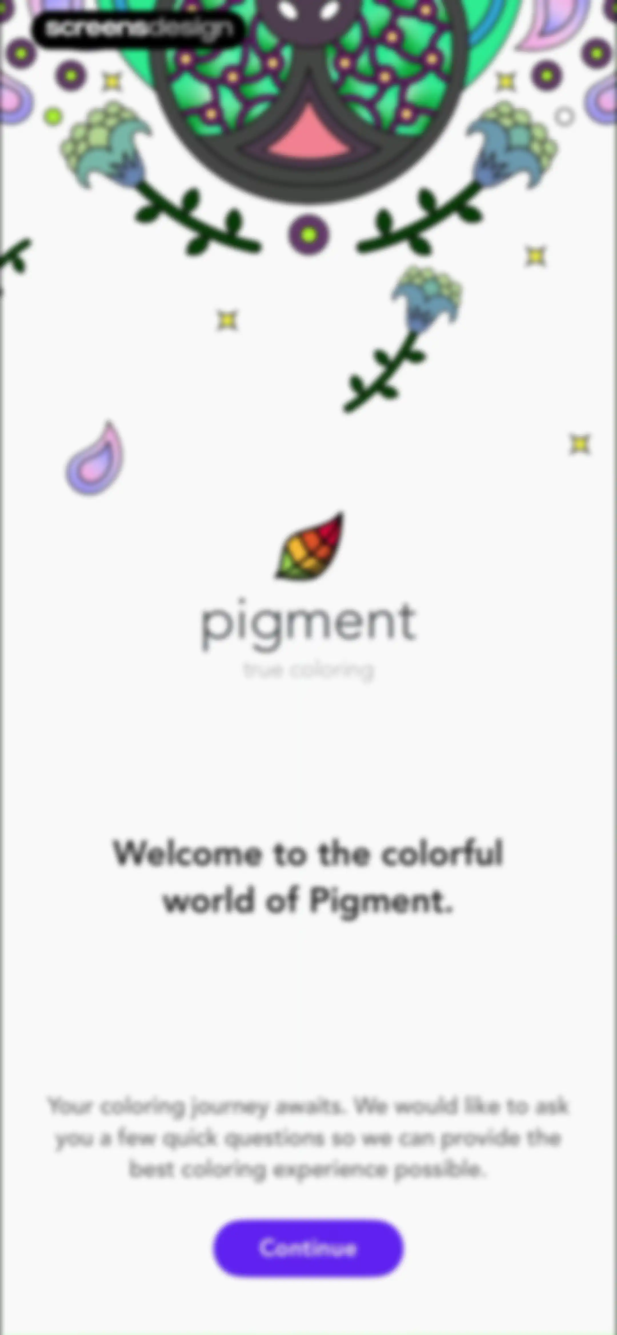 Adult Coloring Book - Pigment screen 2