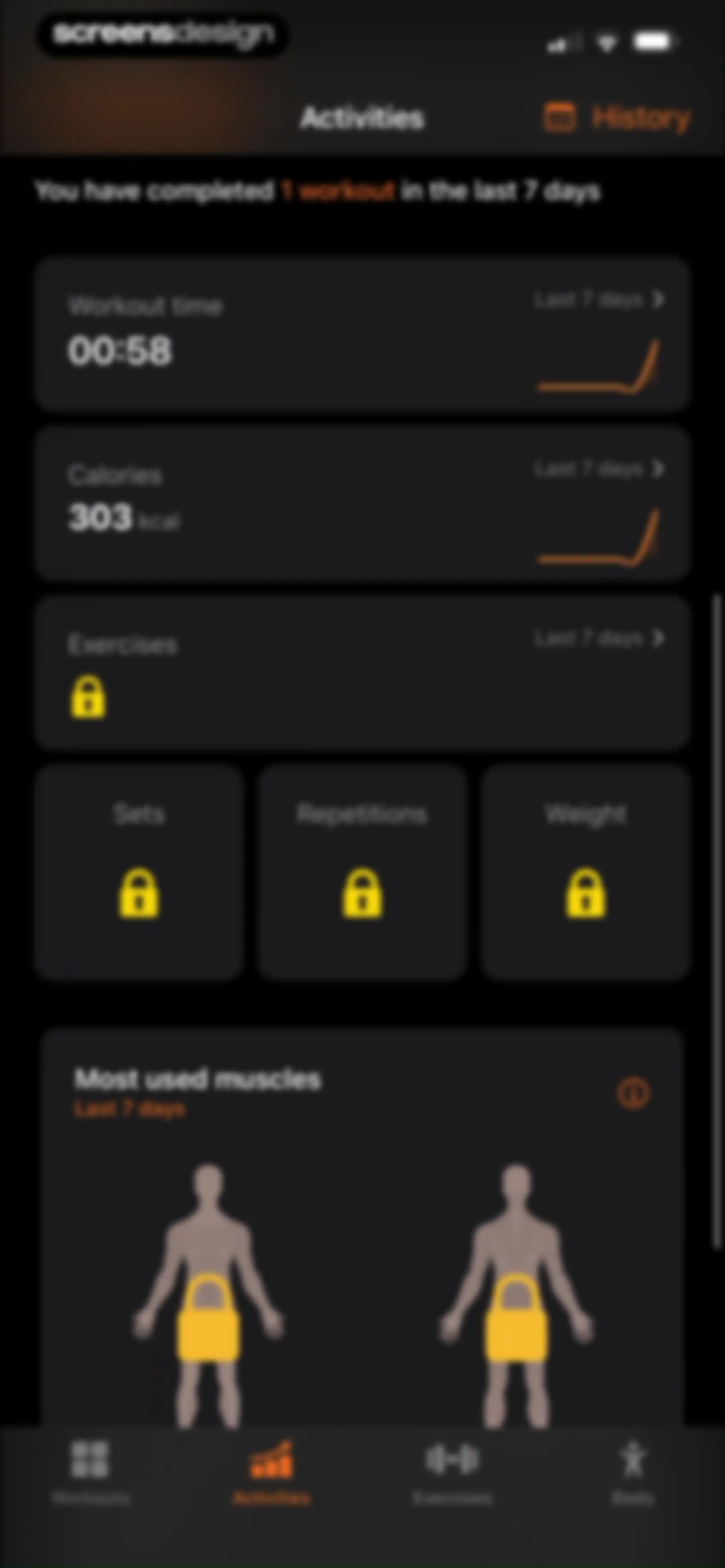 Gym WP - Workout Planner & Log screen 116
