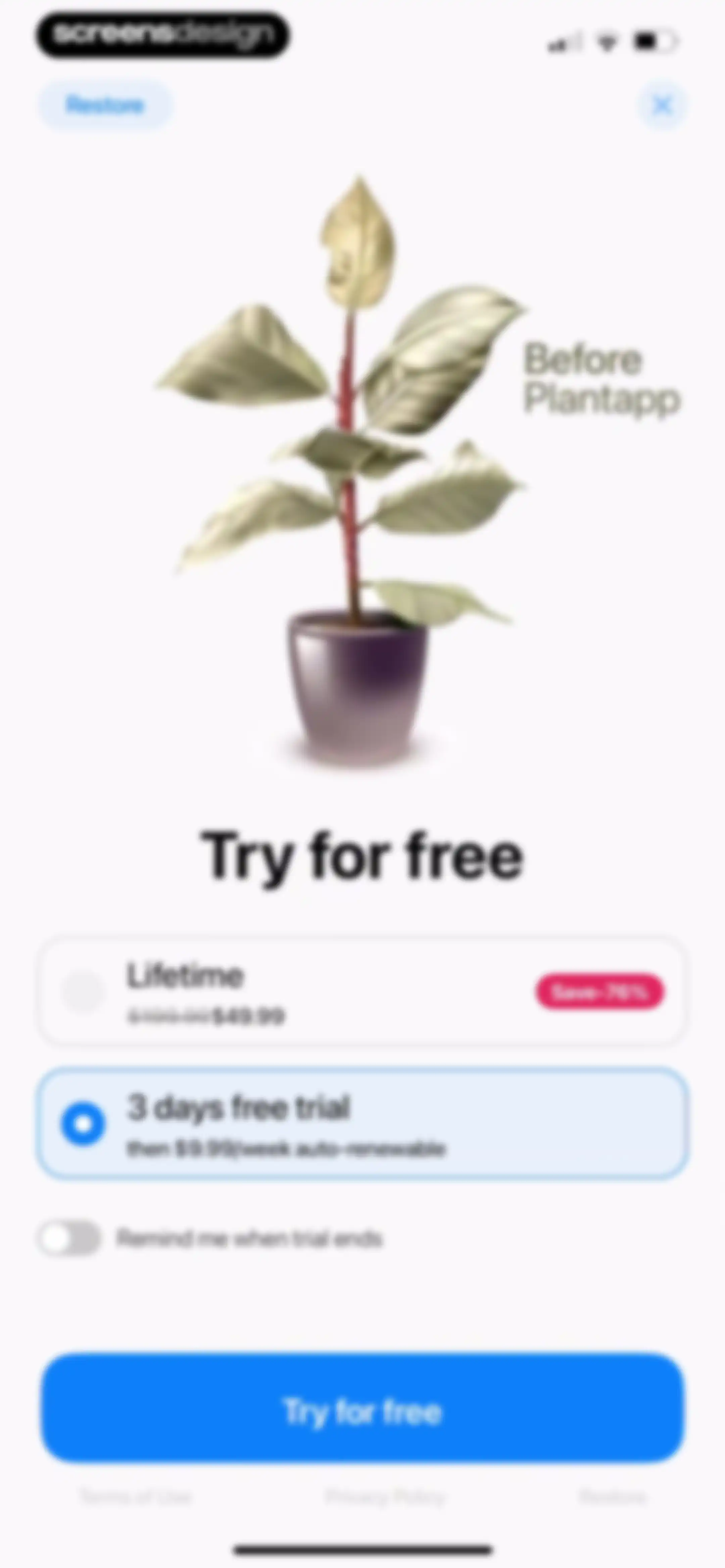 Plant App: Plant Identifier screen 7