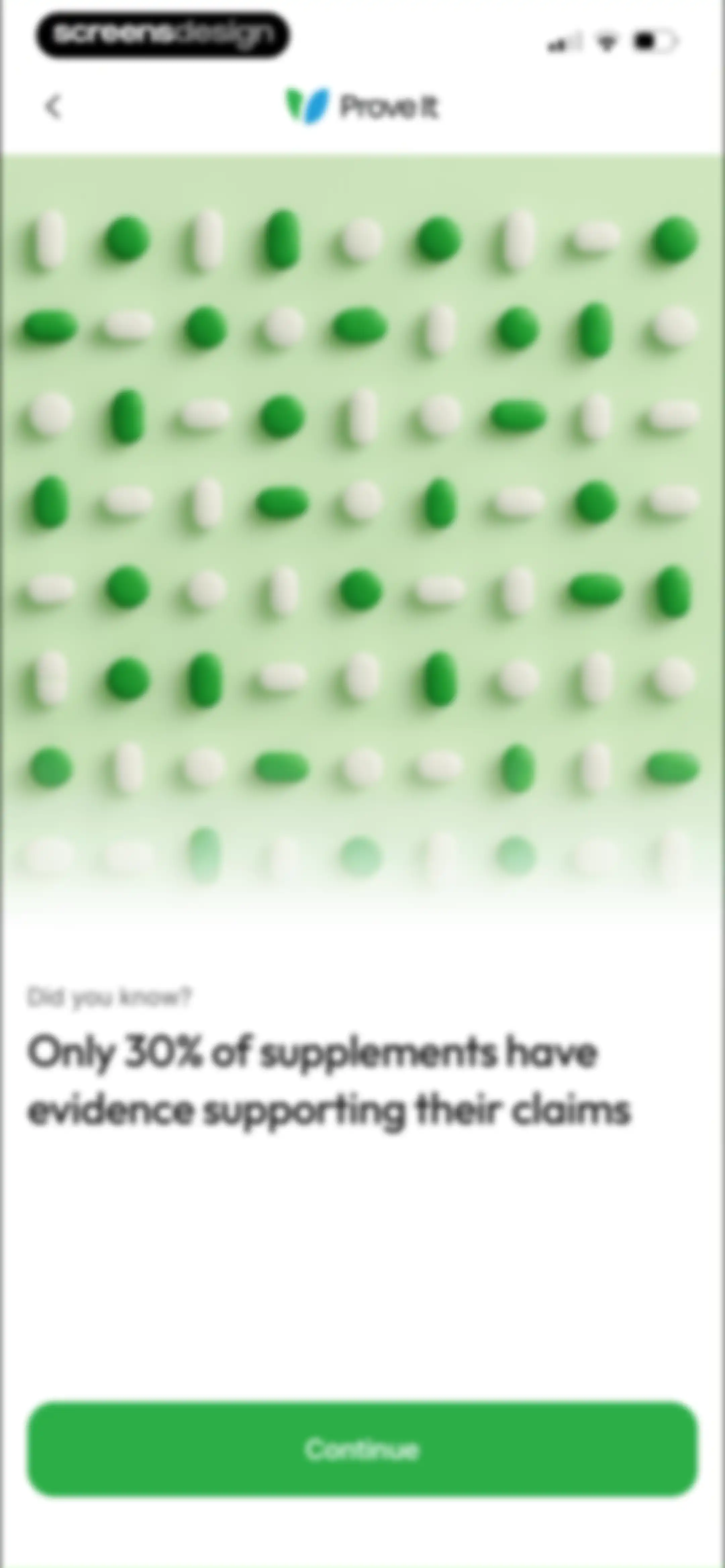 Prove It - Supplement Scanner screen 23