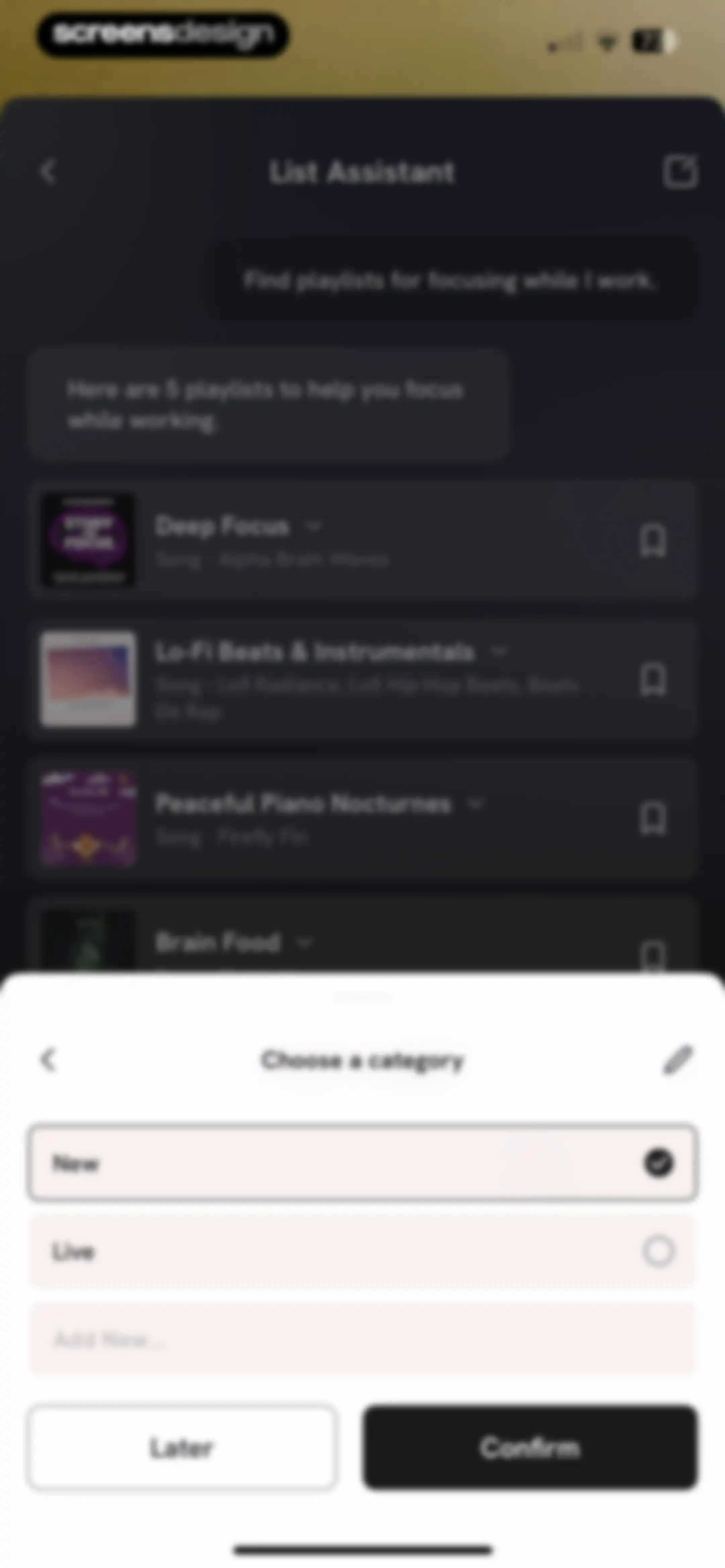 Hypelist: Create & Share Lists screen 103