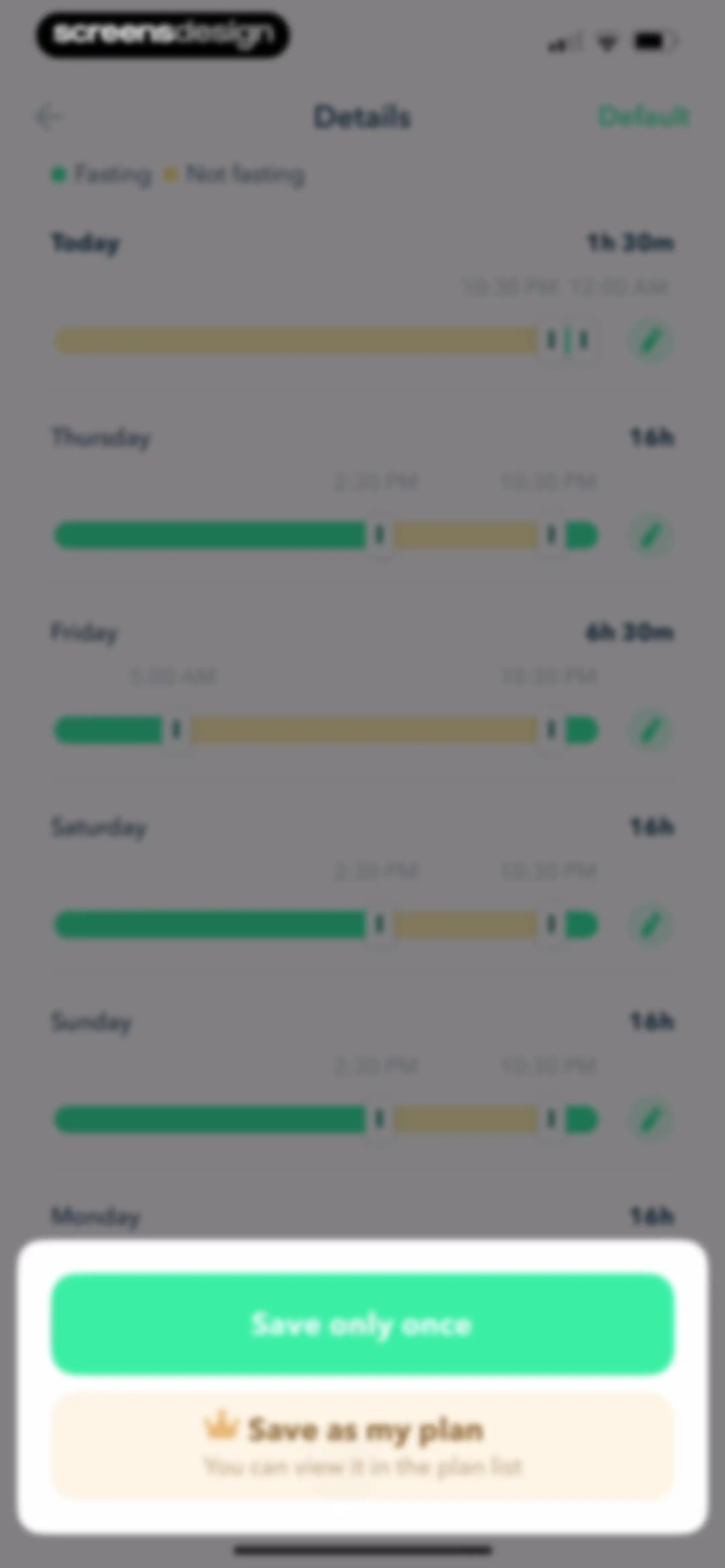 Intermittent Fasting Tracker - screen 289