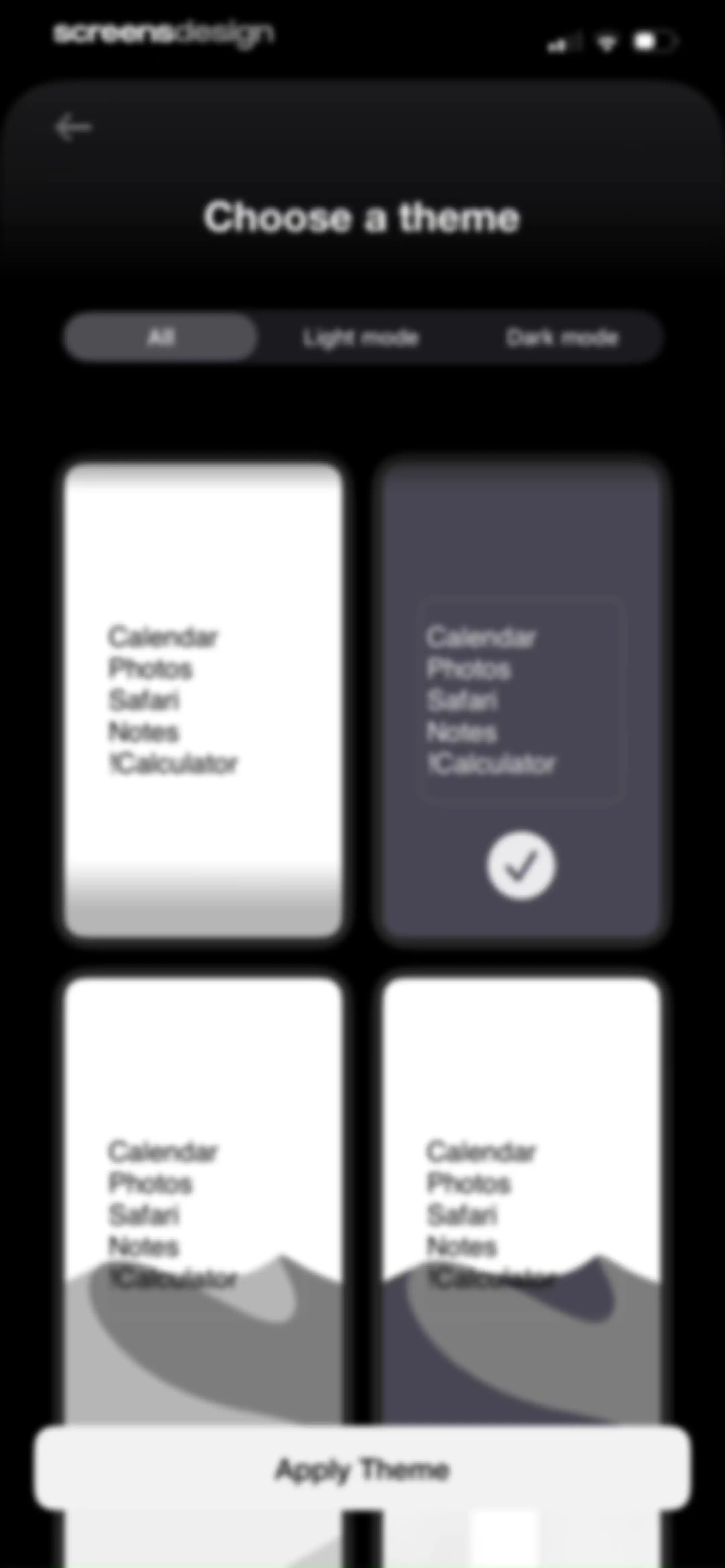 Blank Spaces Launcher screen 45