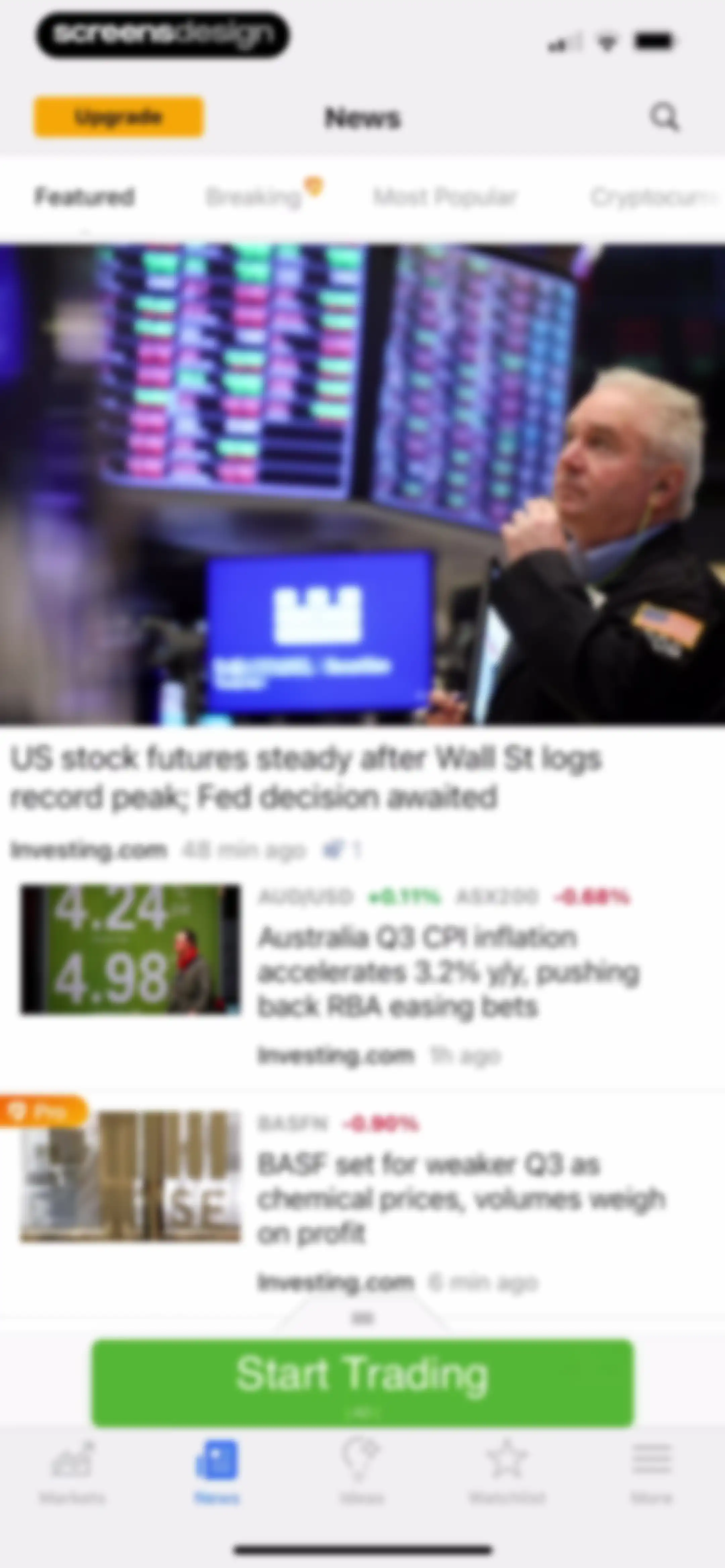 Investing.com: Stock Market screen 68