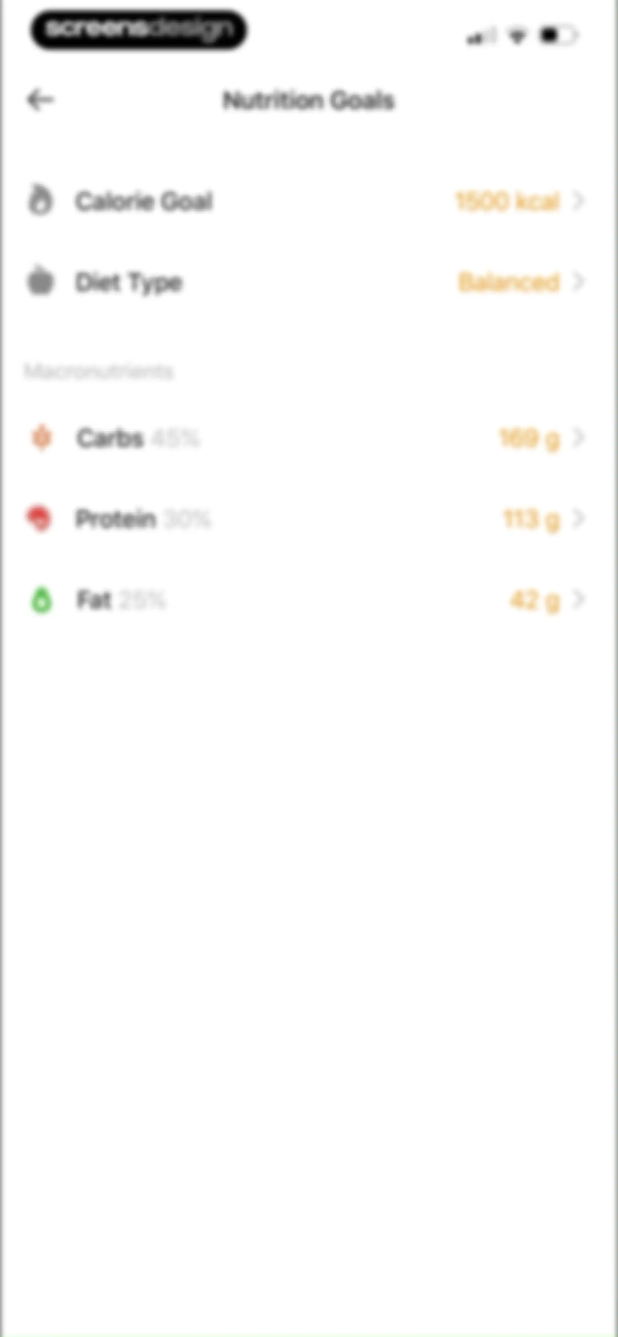 Calz - Calorie Counter AI screen 136