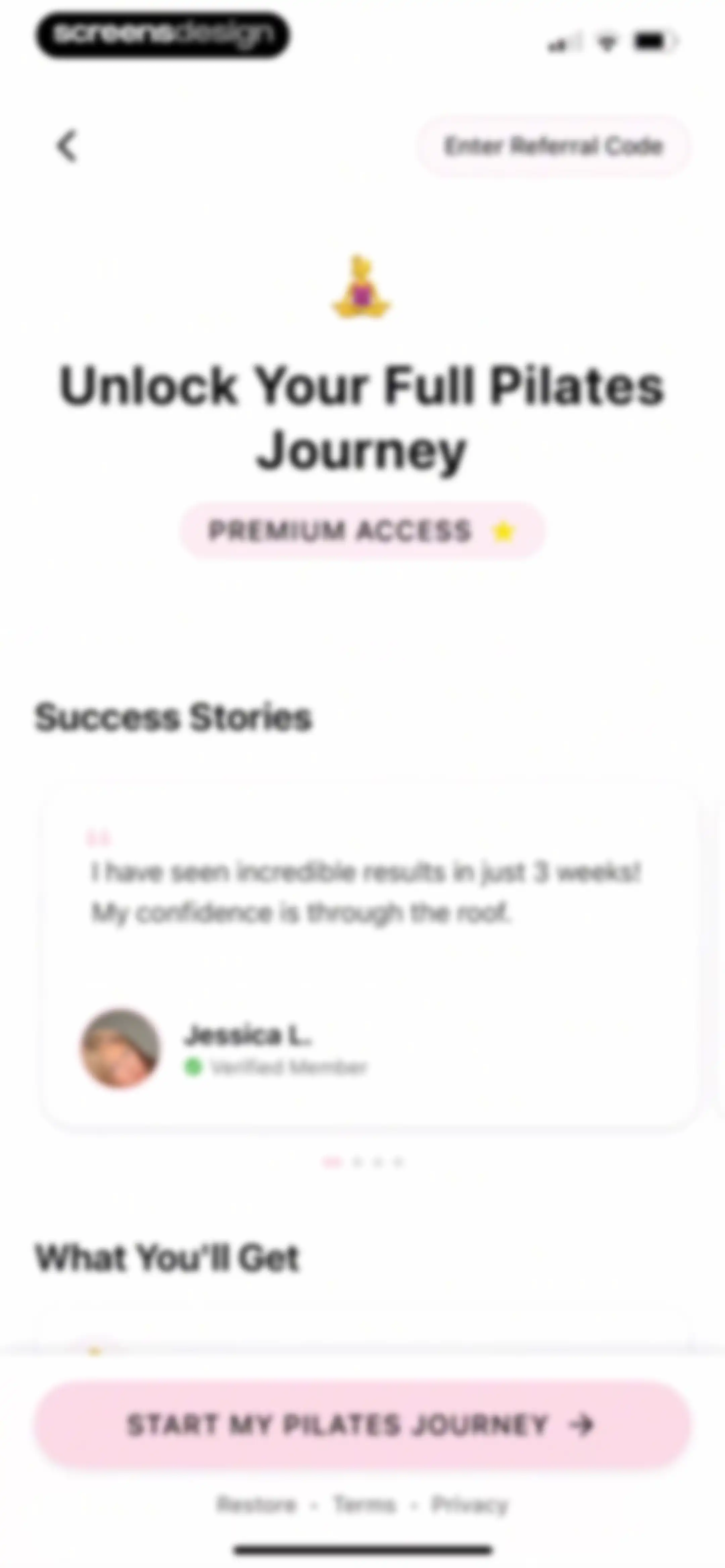 Tone AI: Pilates & Workouts screen 39