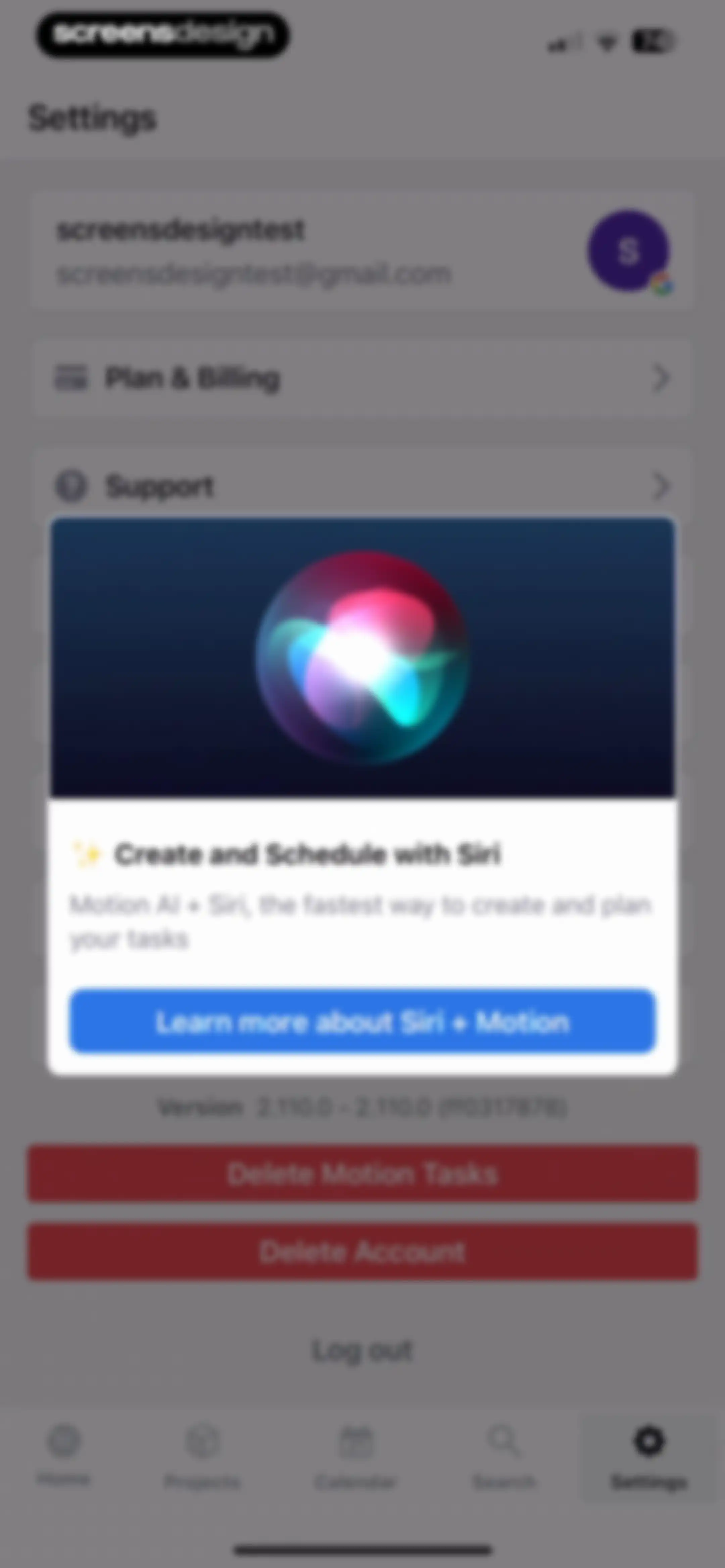 Motion: Tasks & AI Scheduling screen 99