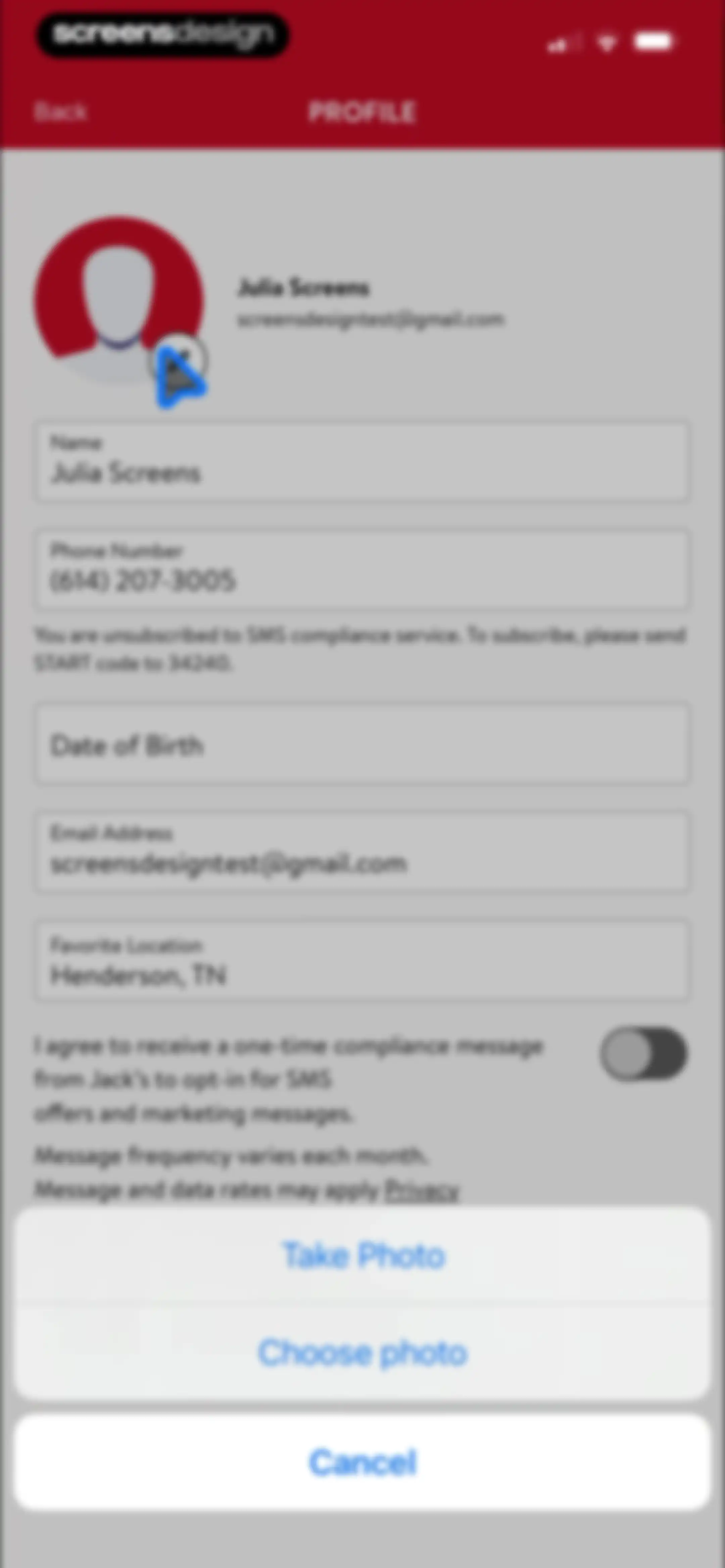 Jack's screen 71