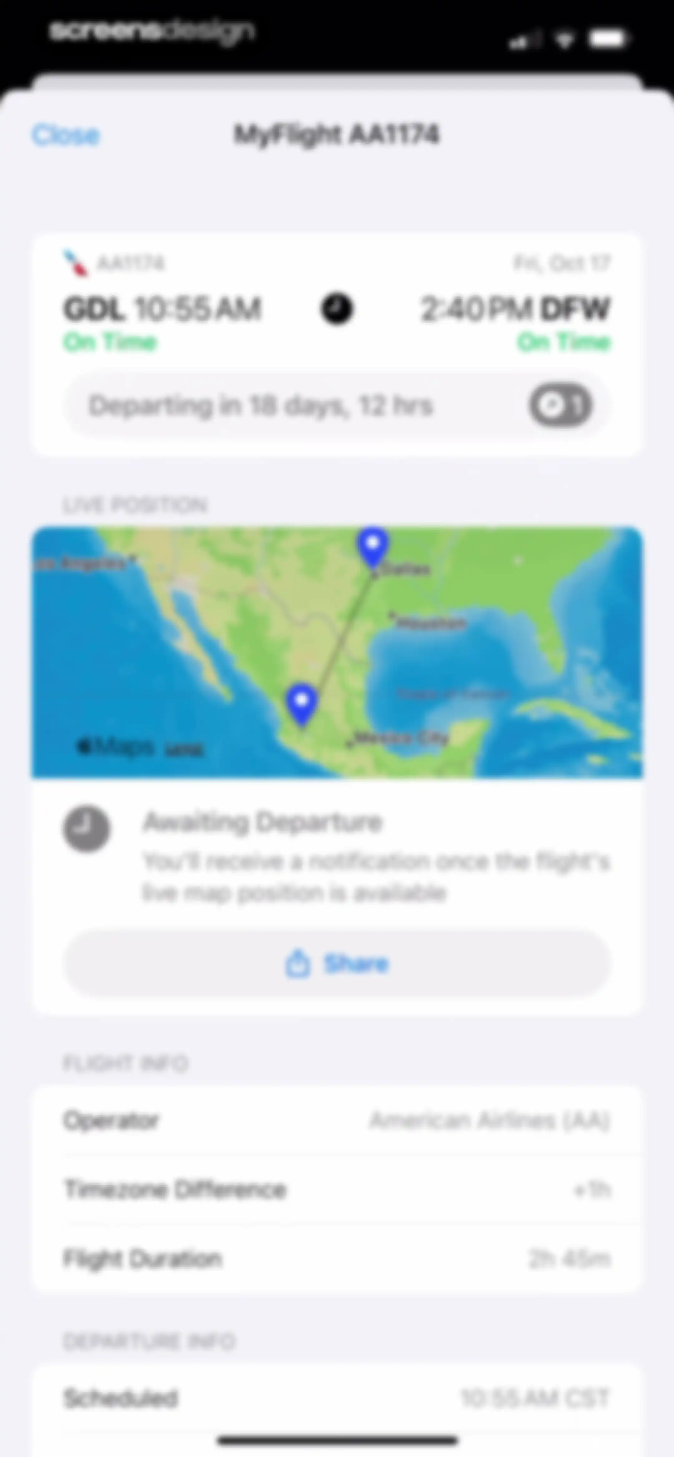 Plane Finder ⁃ Flight Tracker screen 98