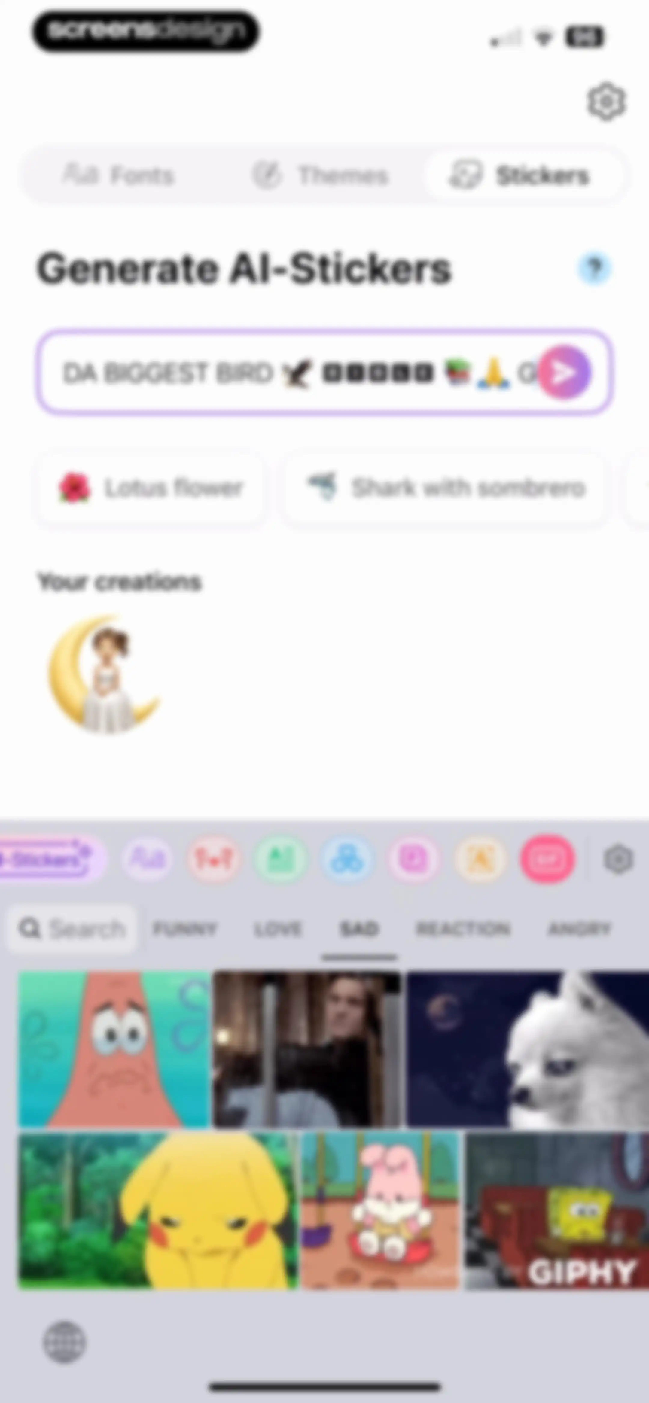 Fonts - AI Stickers screen 37