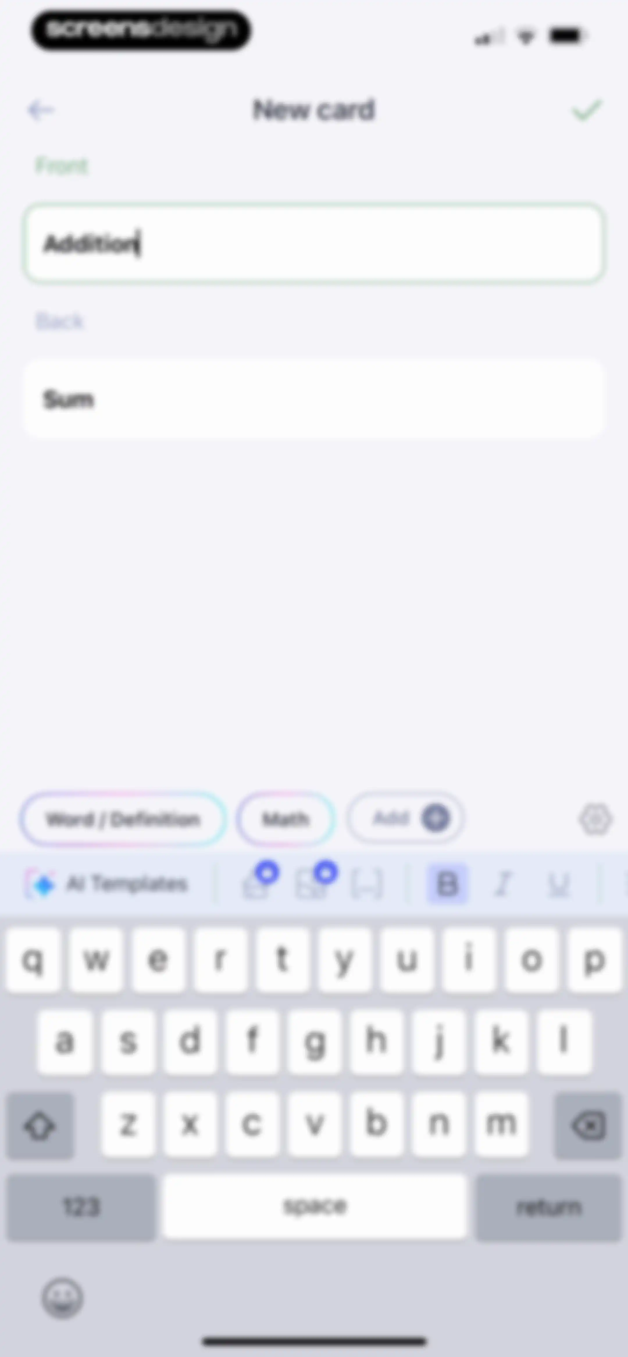 Cogni: Flashcards Learning screen 22