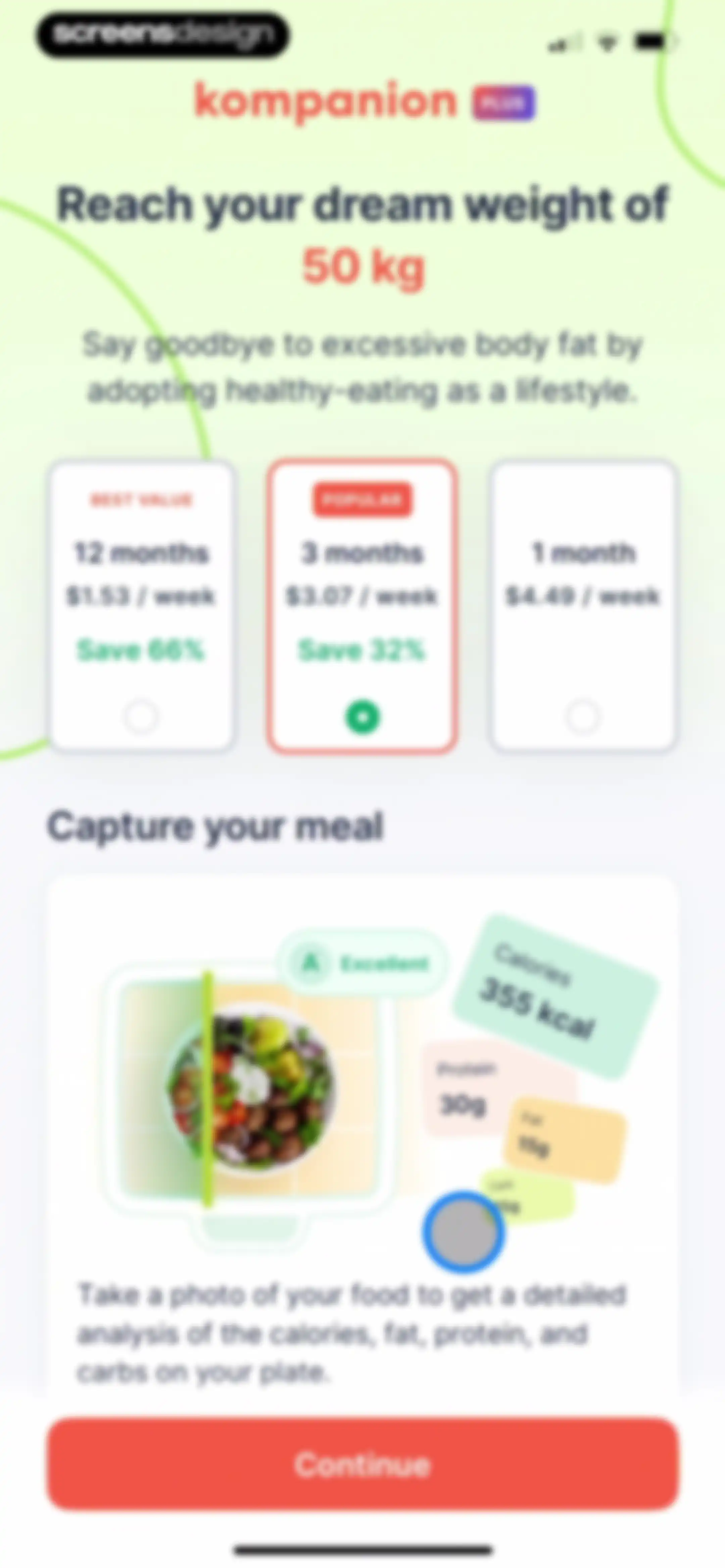 Kompanion: Weight Loss Plan screen 72