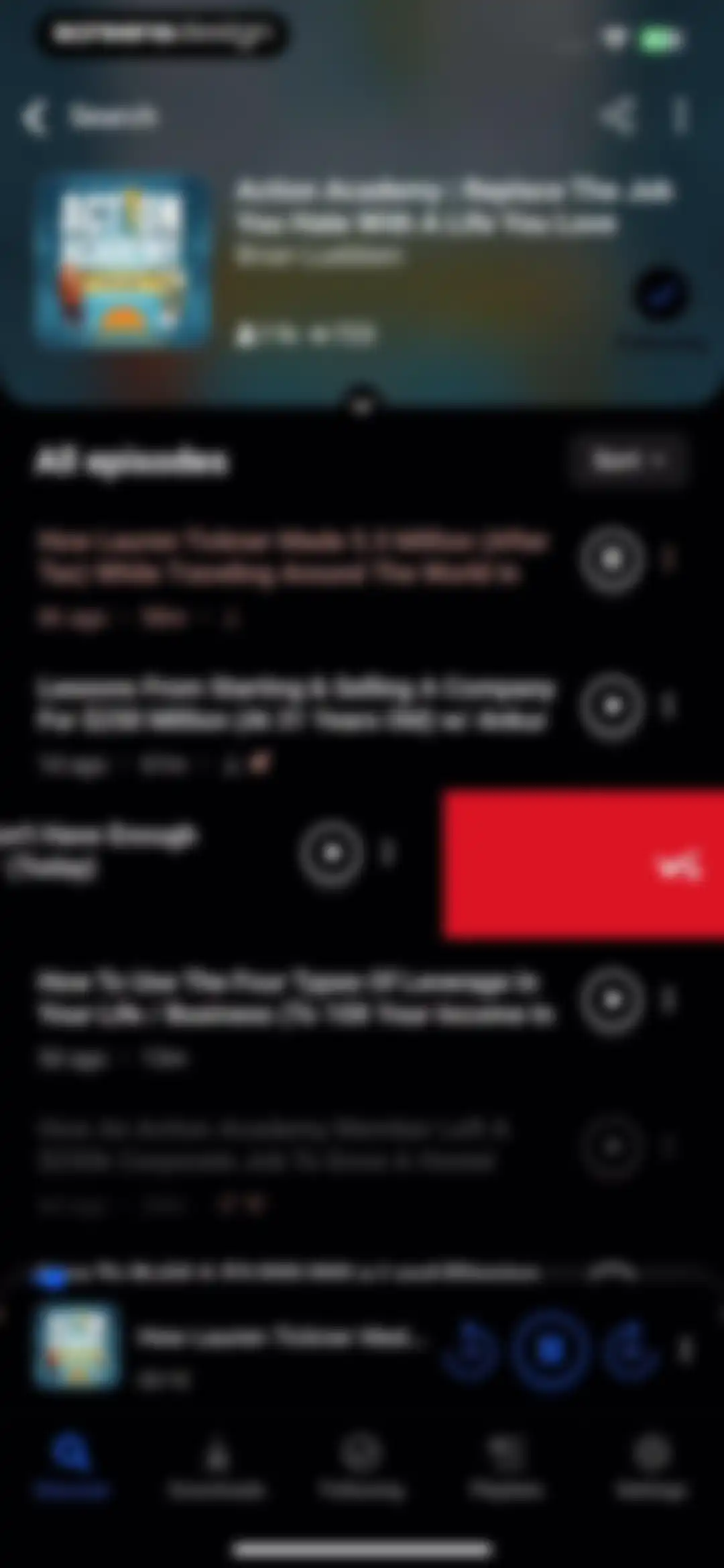 Breaker—The social podcast app screen 67