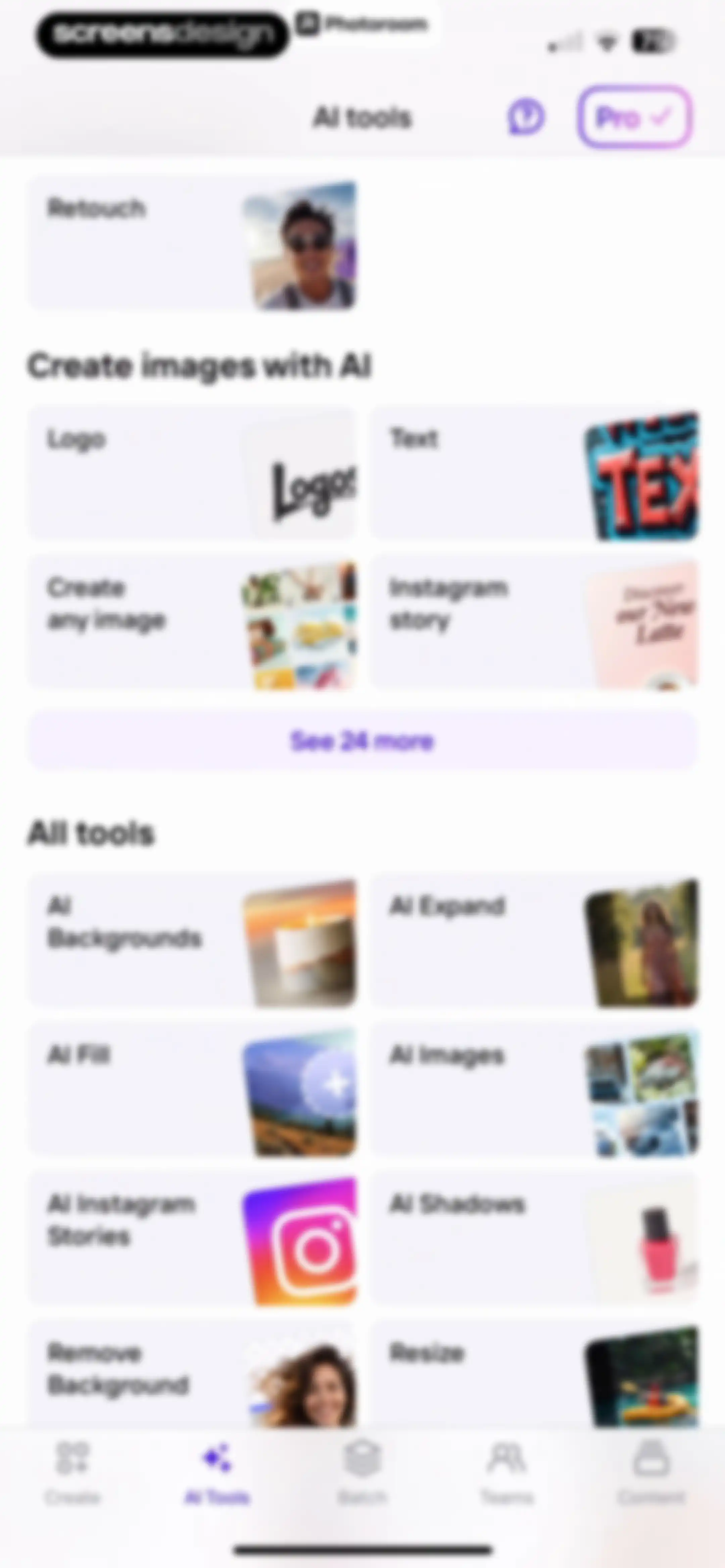 Photoroom: AI Photo Editor screen 89