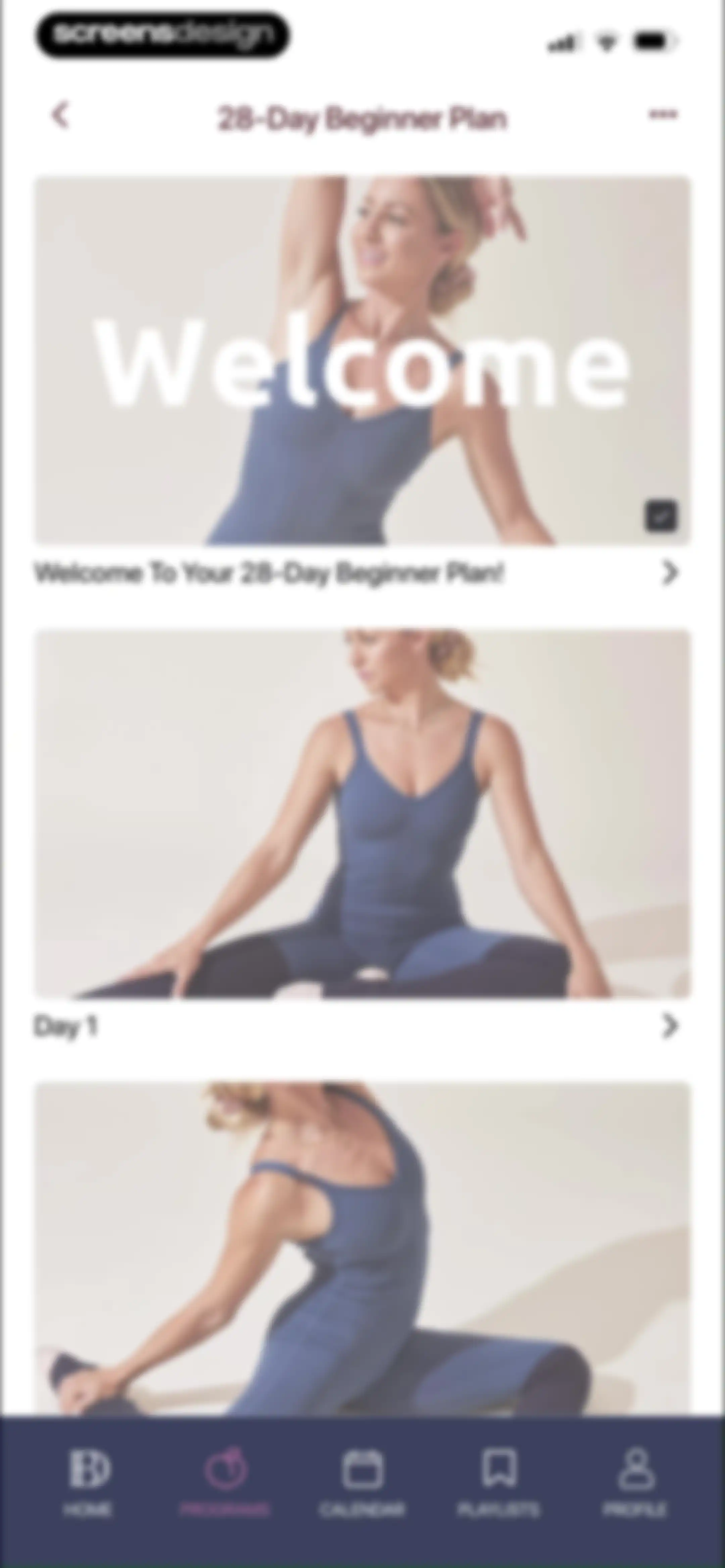 Barre Definition screen 74