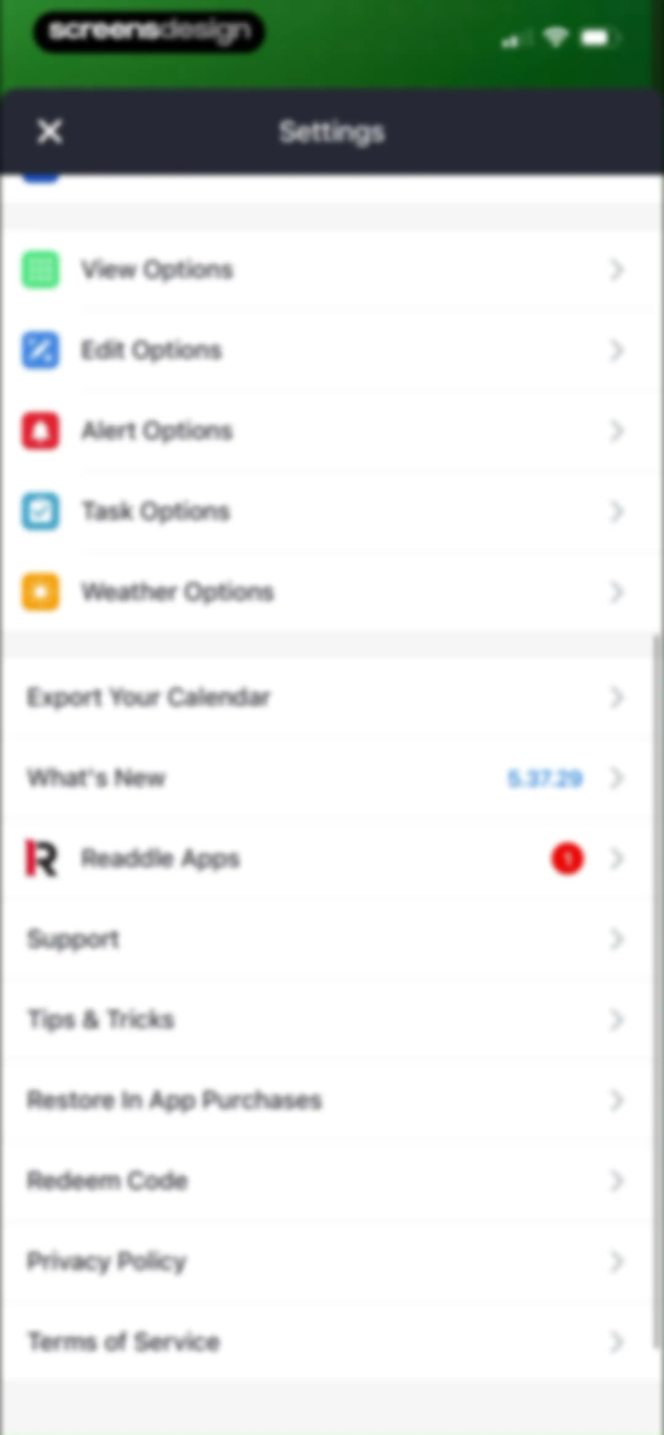 Calendars: Schedule Planner screen 114