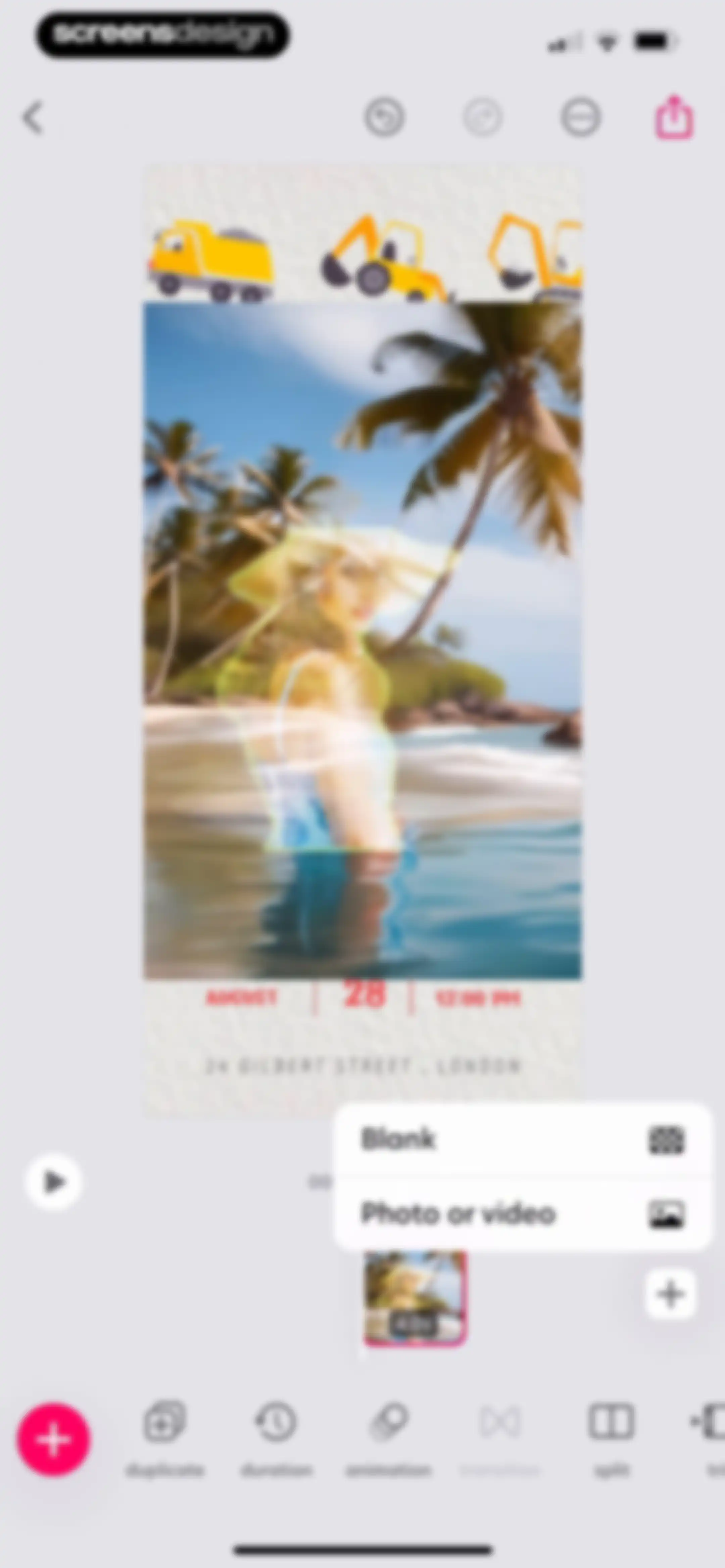 Bazaart AI Photo Editor Design screen 125