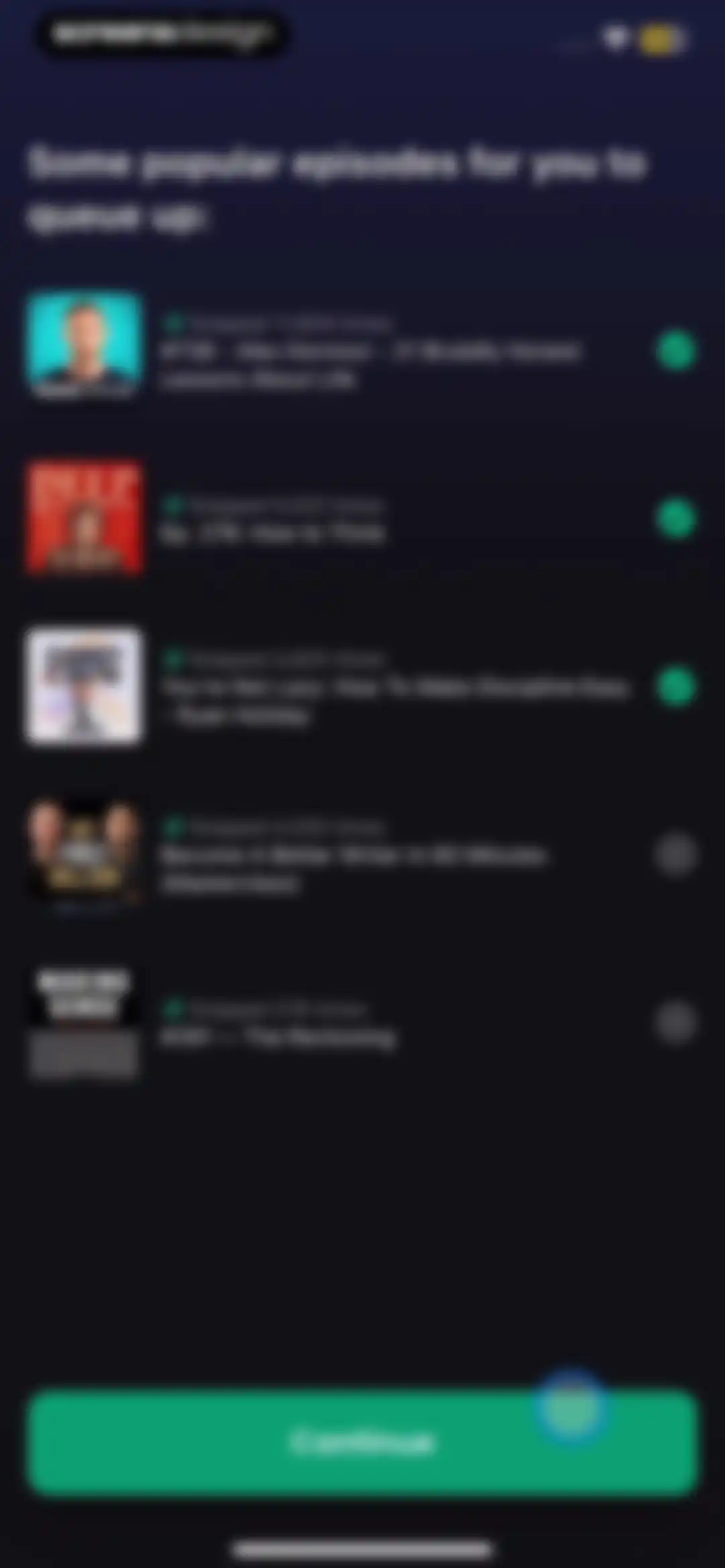 Snipd | AI Podcast Player screen 47