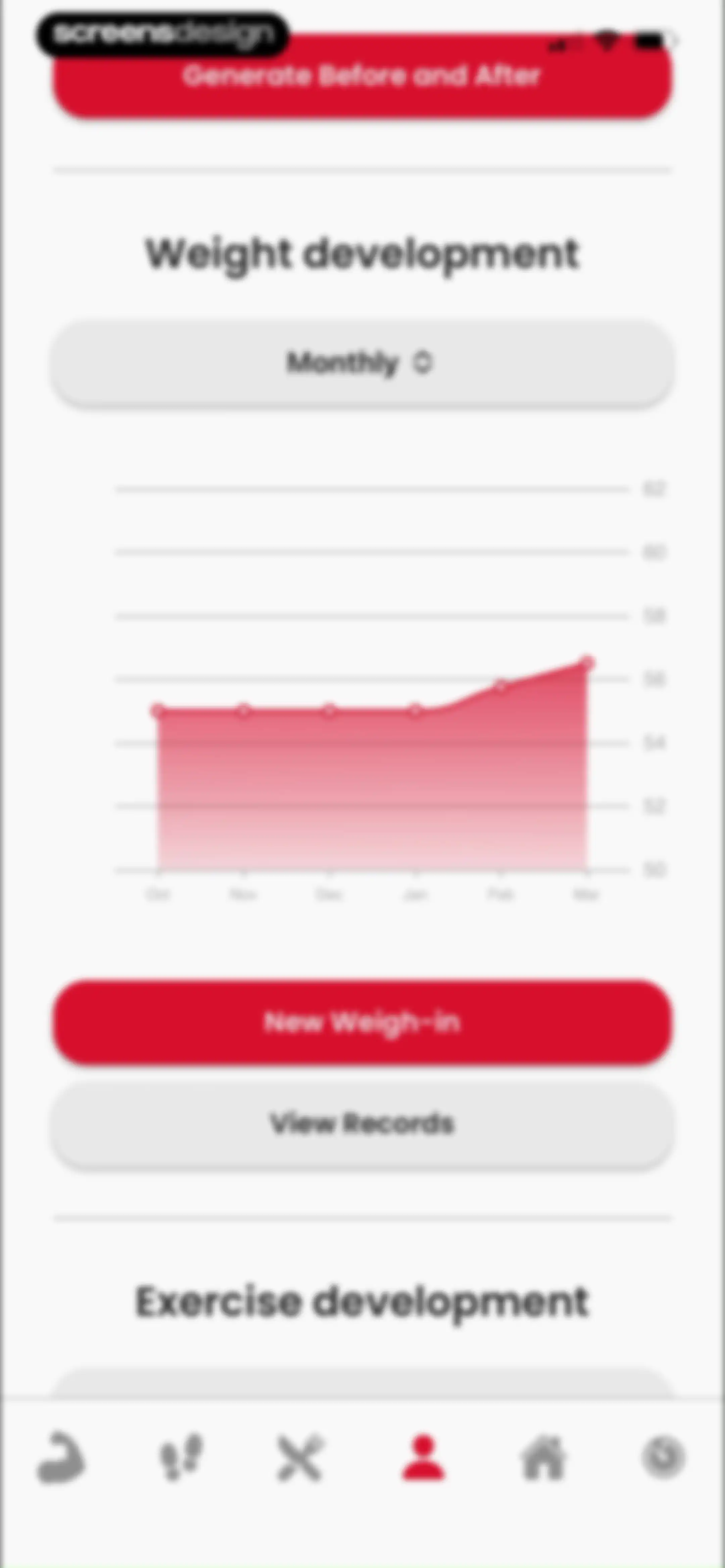 90 Day Challenge screen 138