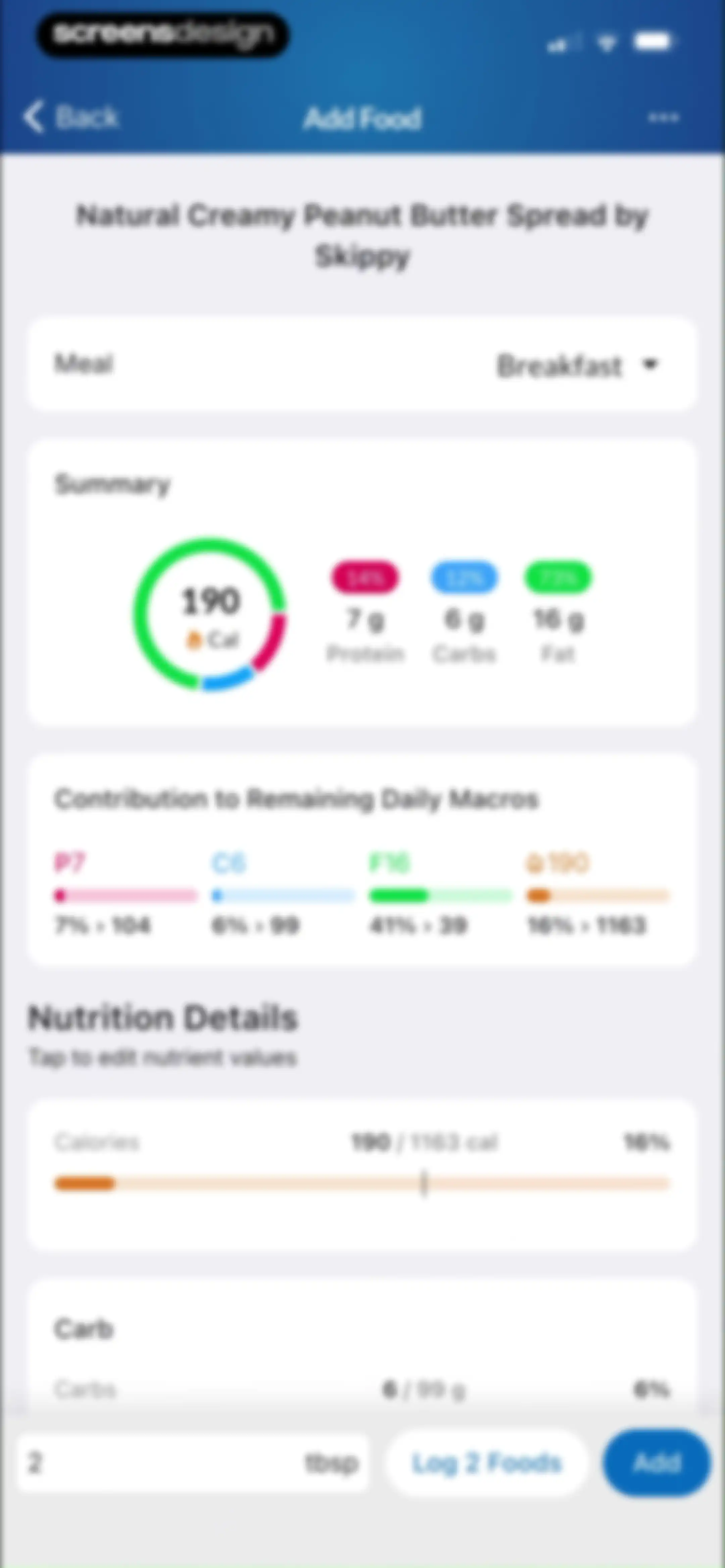 MacrosFirst - Macro Tracker screen 49