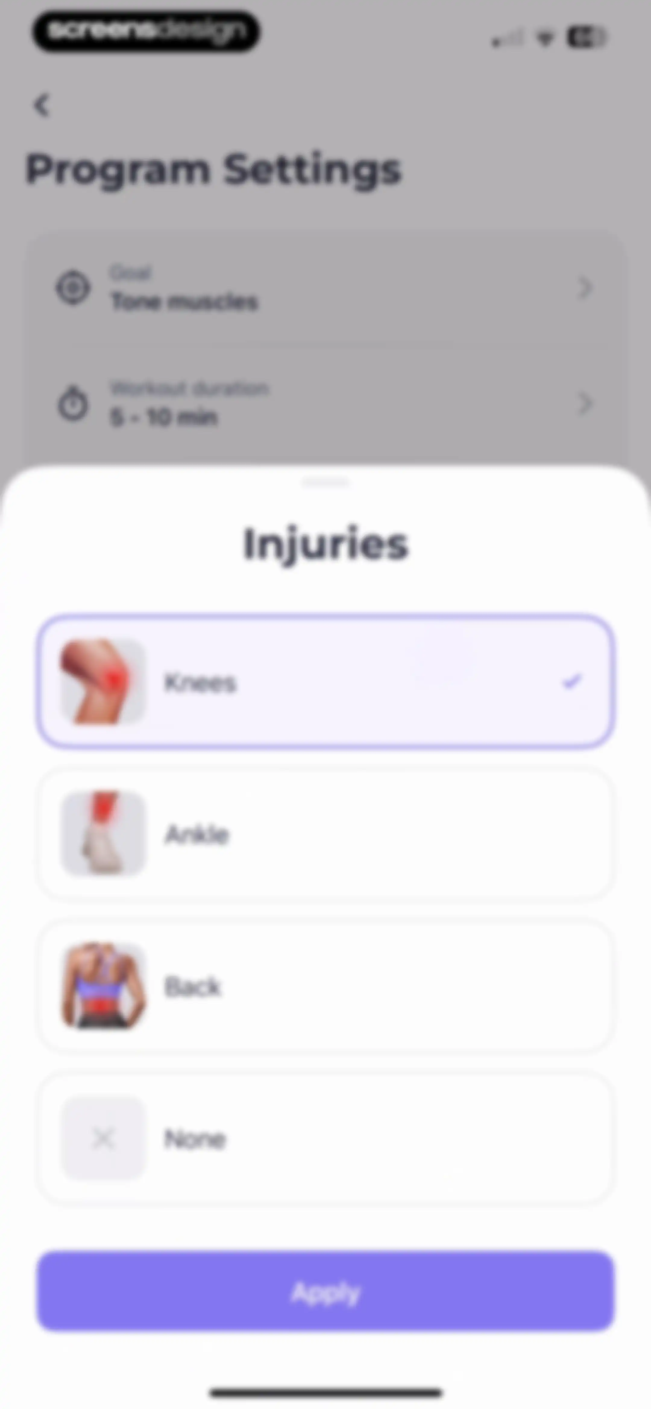 FitMe - Lazy Workout at Home screen 69