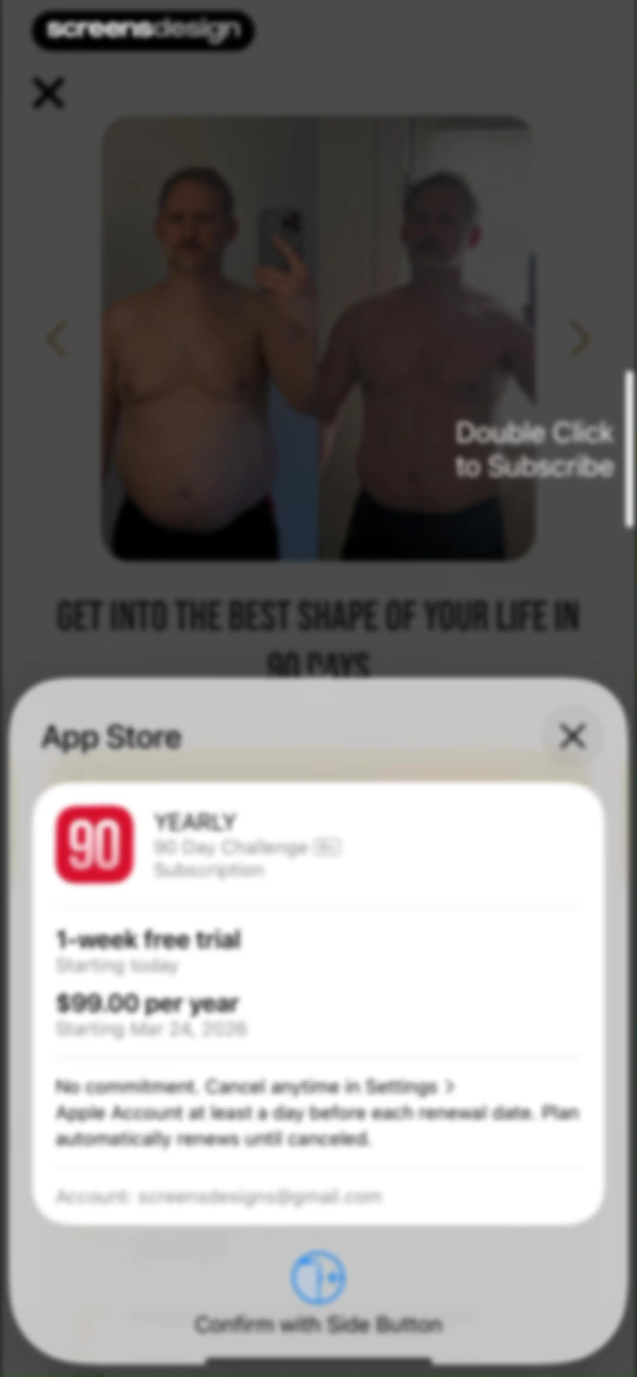 90 Day Challenge screen 27