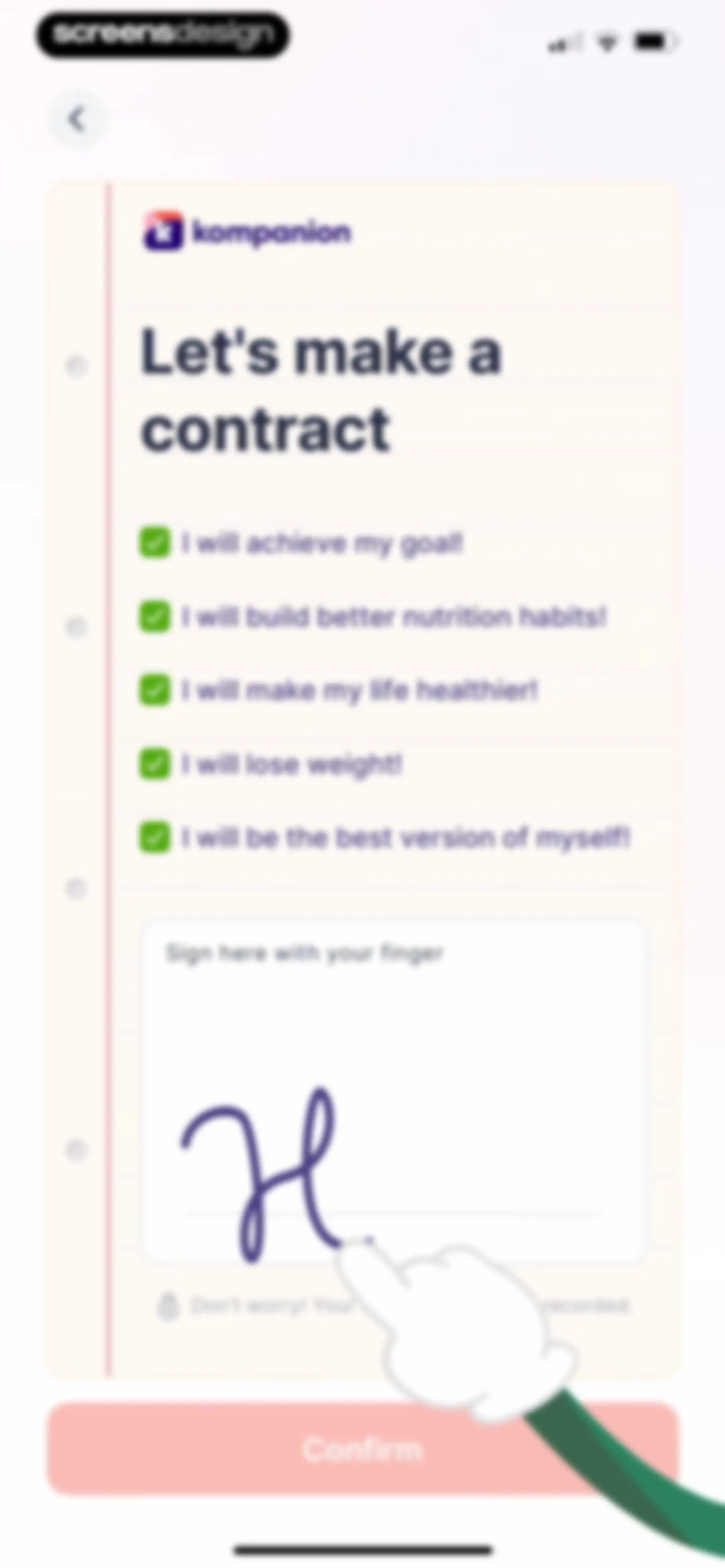 Kompanion: Weight Loss Plan screen 44