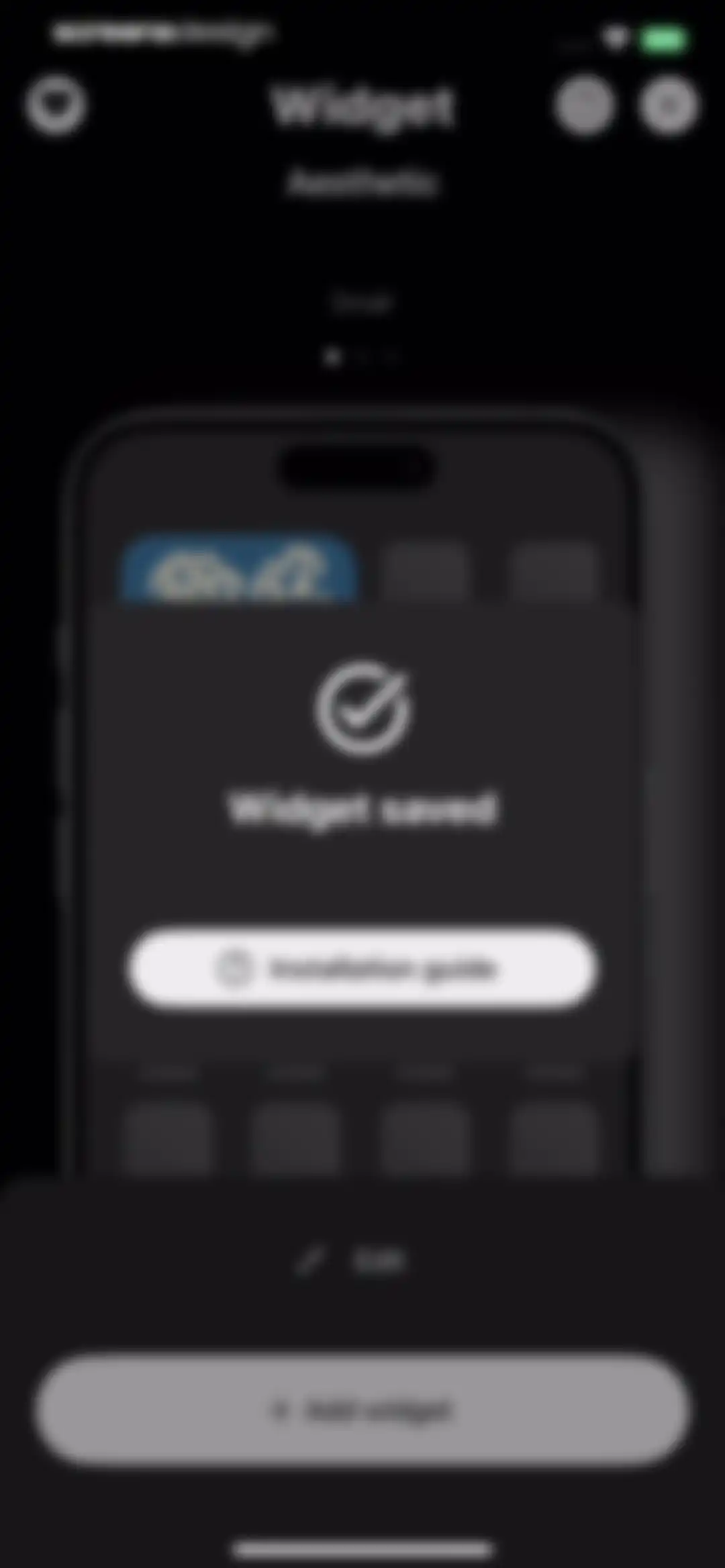Aesthetic: App icons & Widgets screen 47