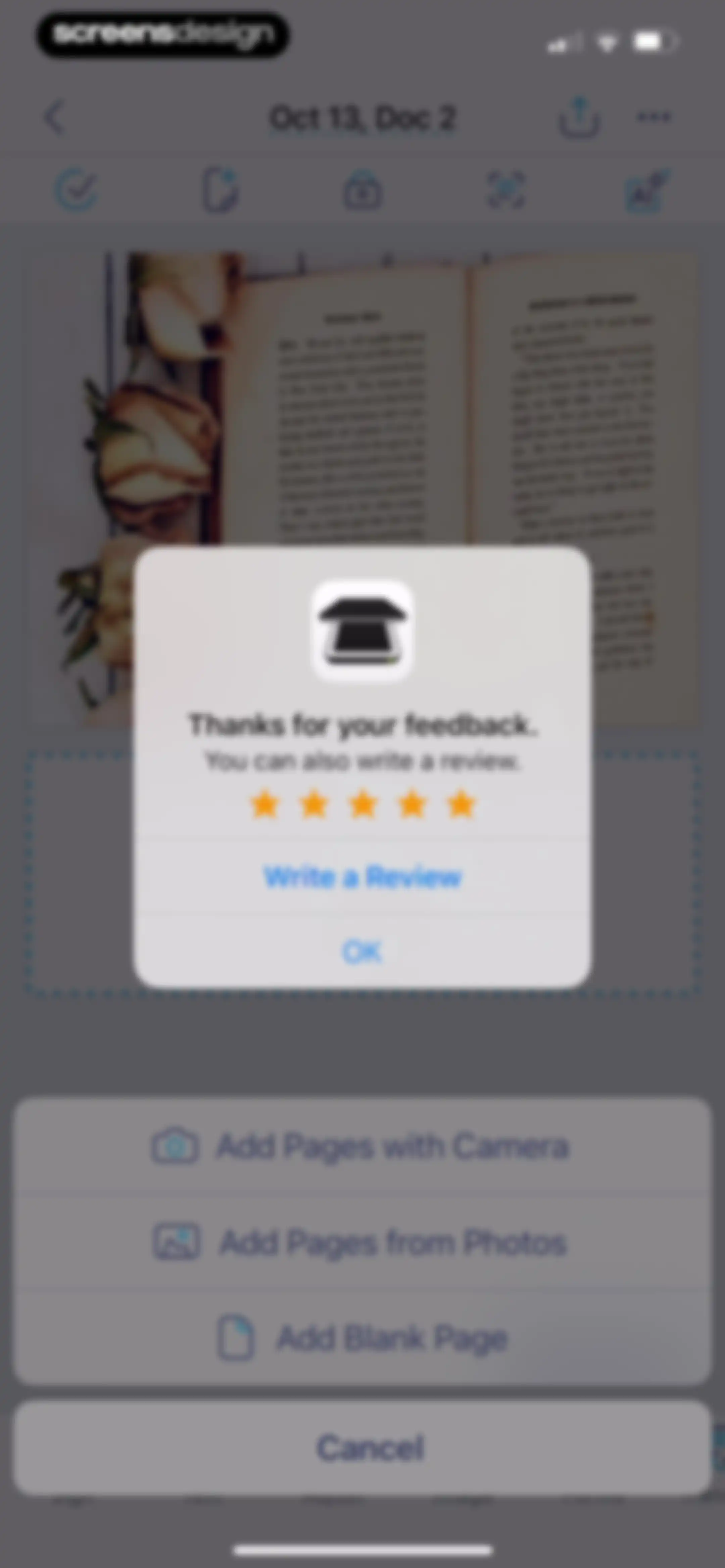 iScanner: PDF Document Scanner screen 60