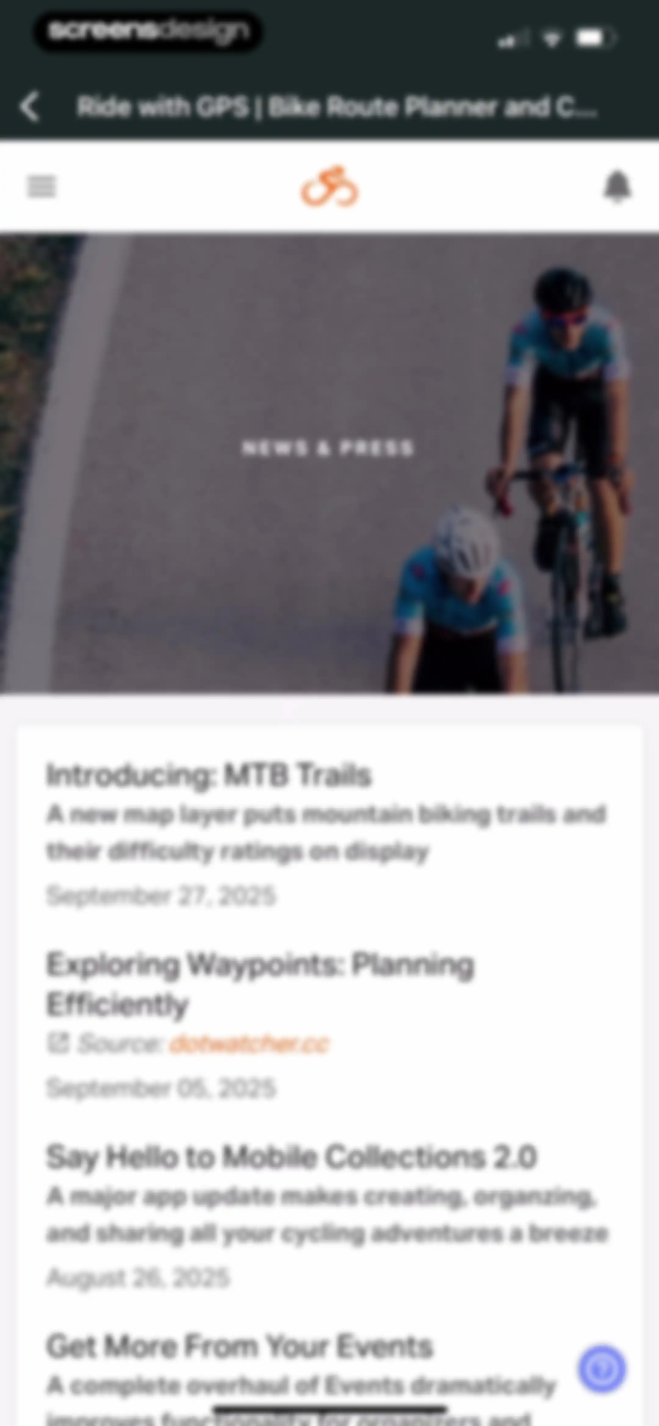 Ride with GPS: Bike Navigation screen 174