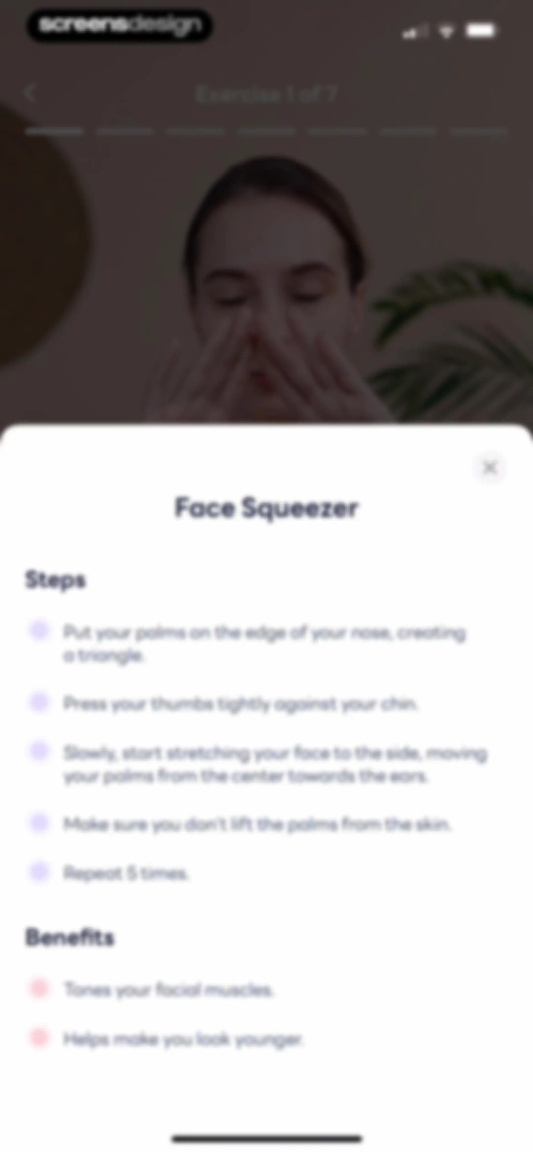 FaceYogi - Face Yoga, Massage screen 40
