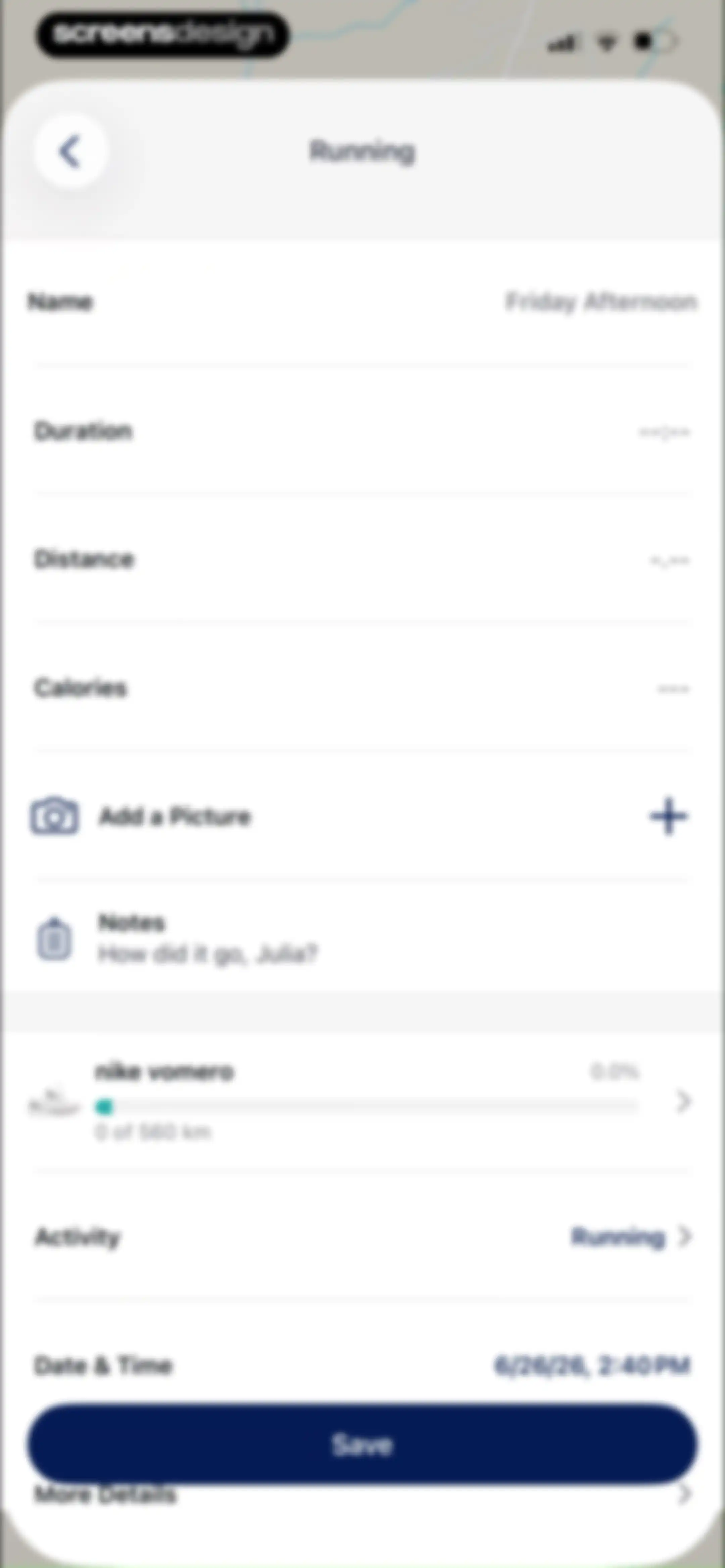 ASICS Runkeeper—Run Tracker screen 52
