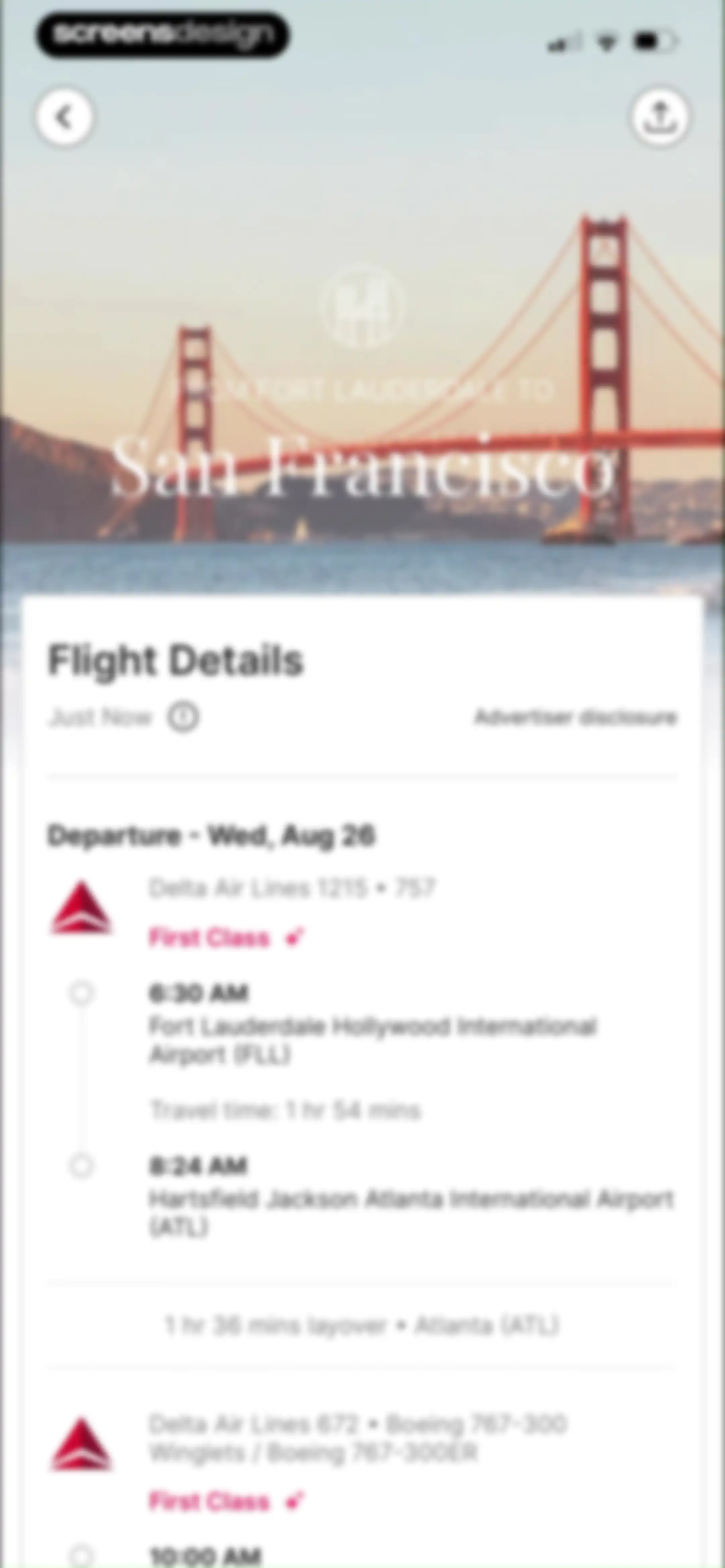 Roame - Award Travel screen 19
