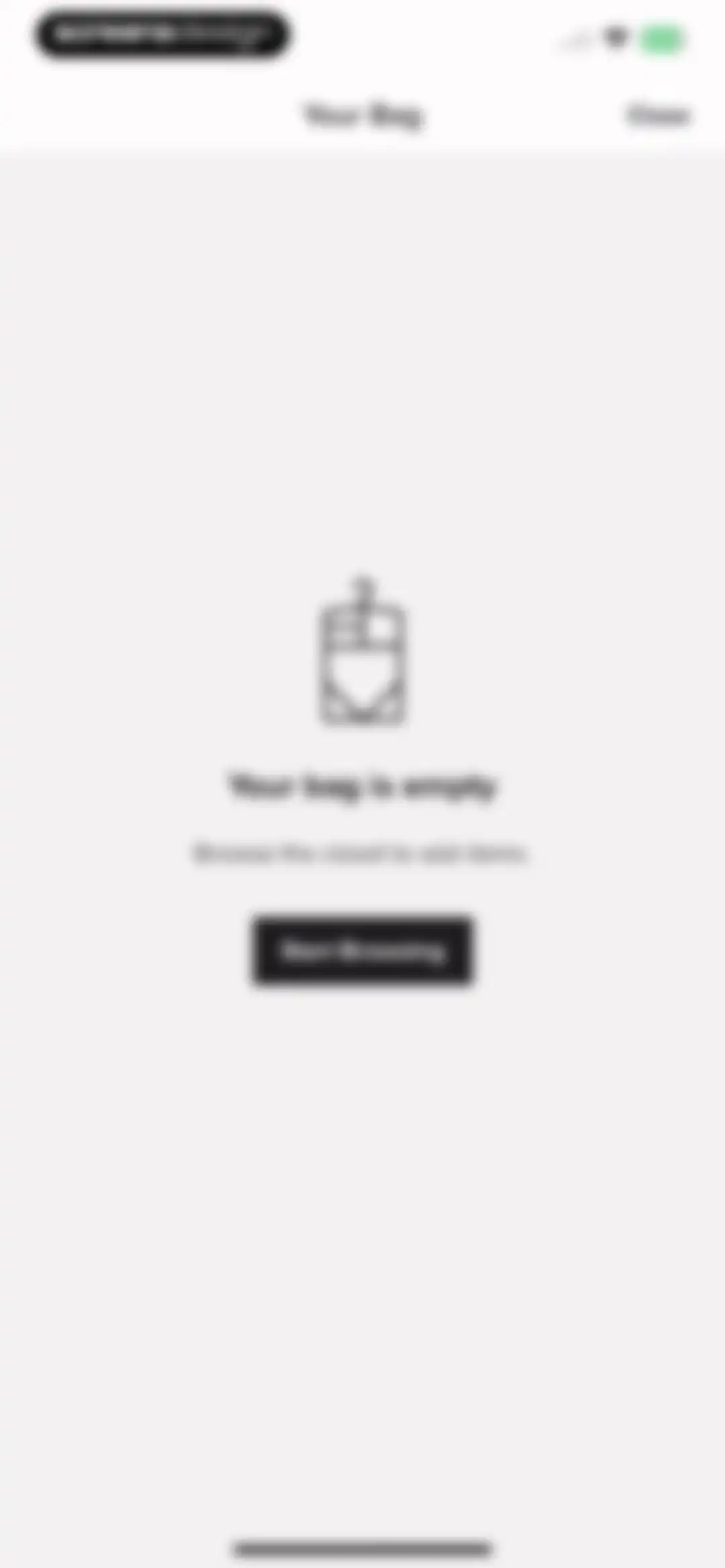 Rent the Runway (RTR) screen 21