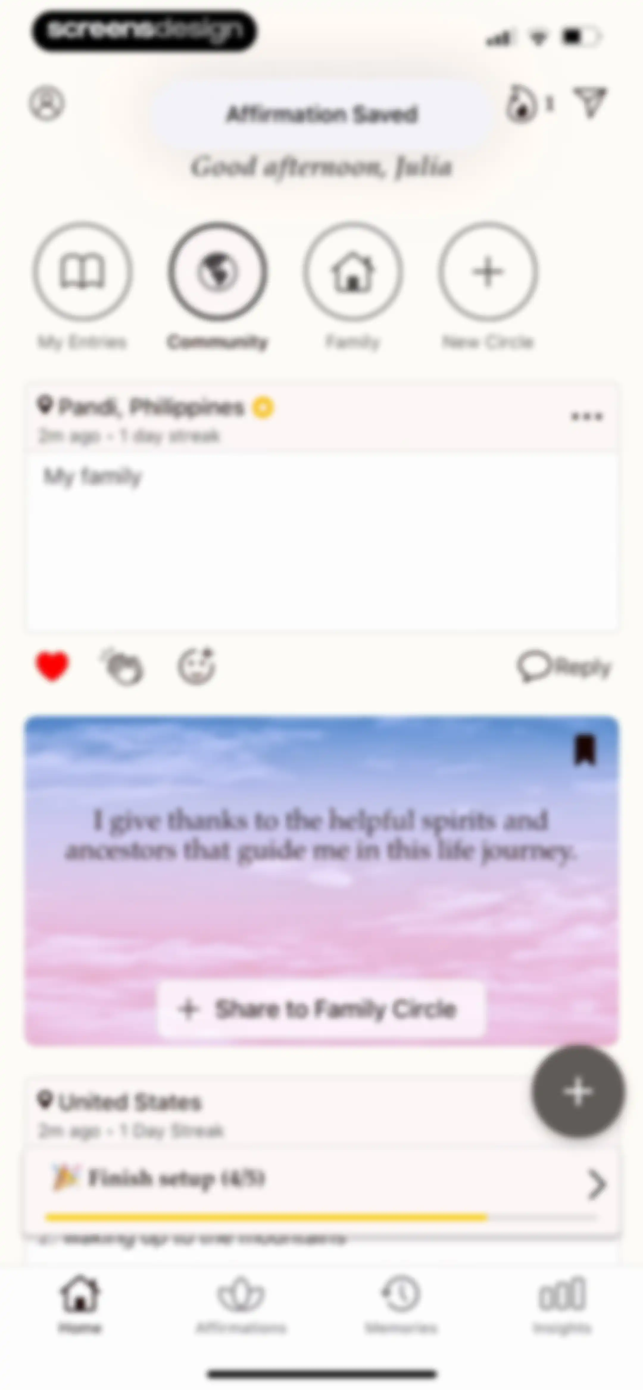 Gratitude Plus – Journal screen 107