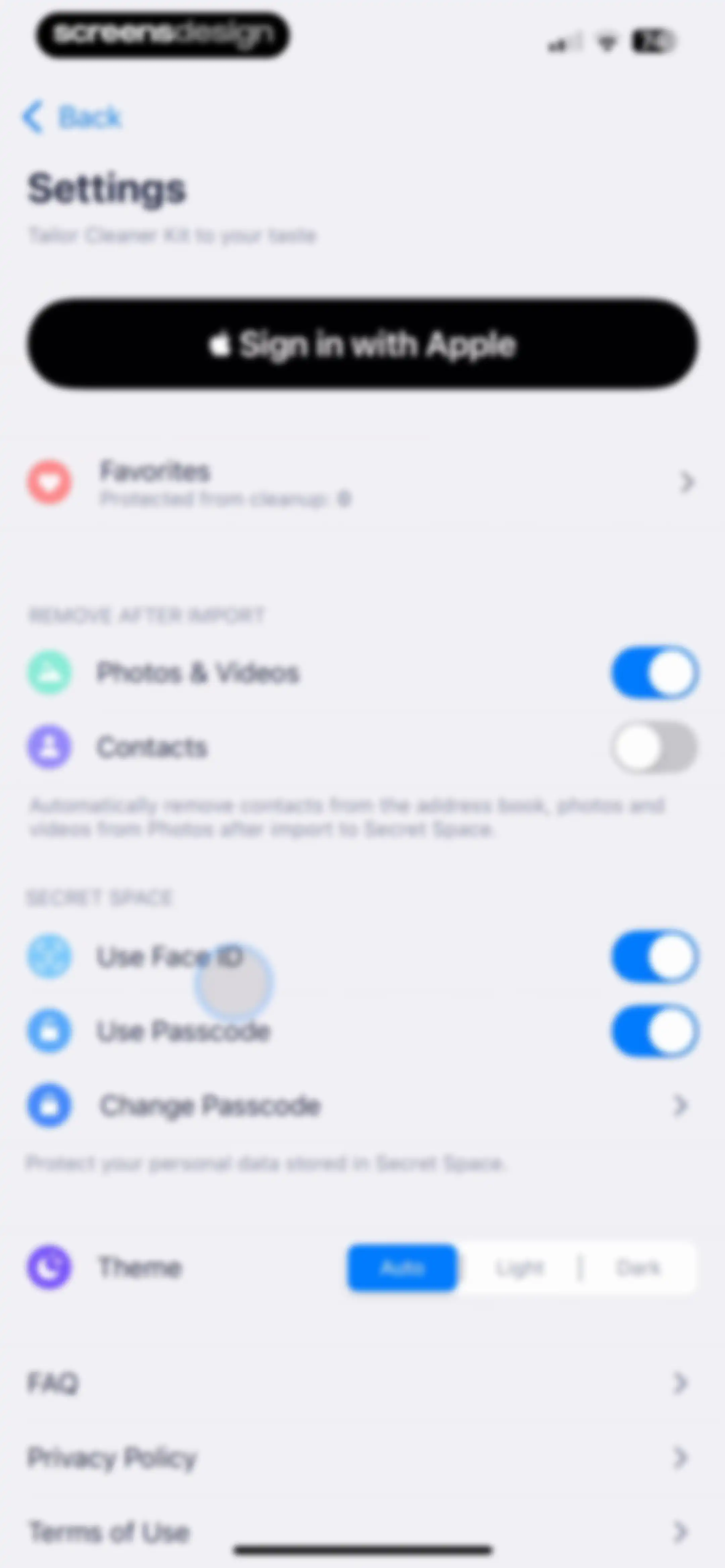 Cleaner Kit - Clean Up Storage screen 142