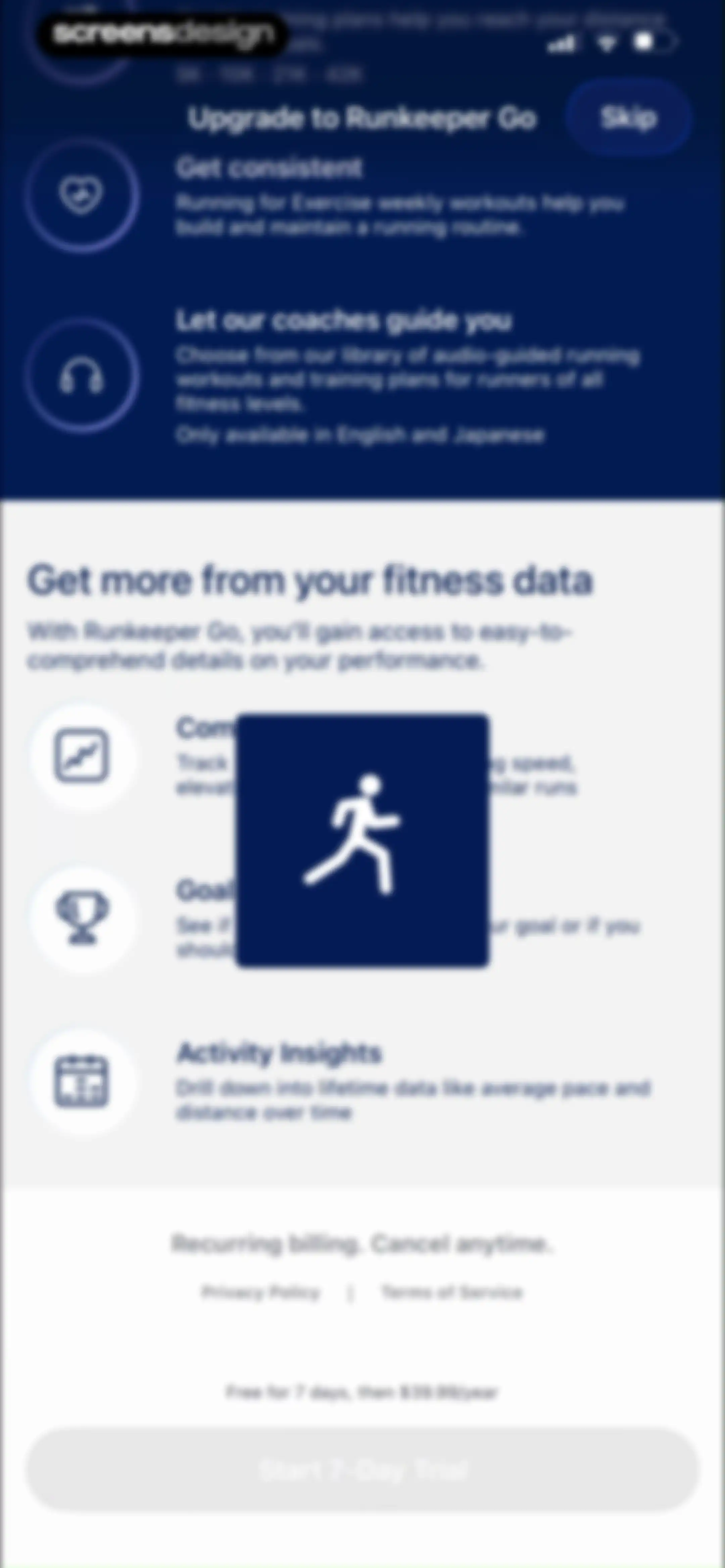 ASICS Runkeeper—Run Tracker screen 27