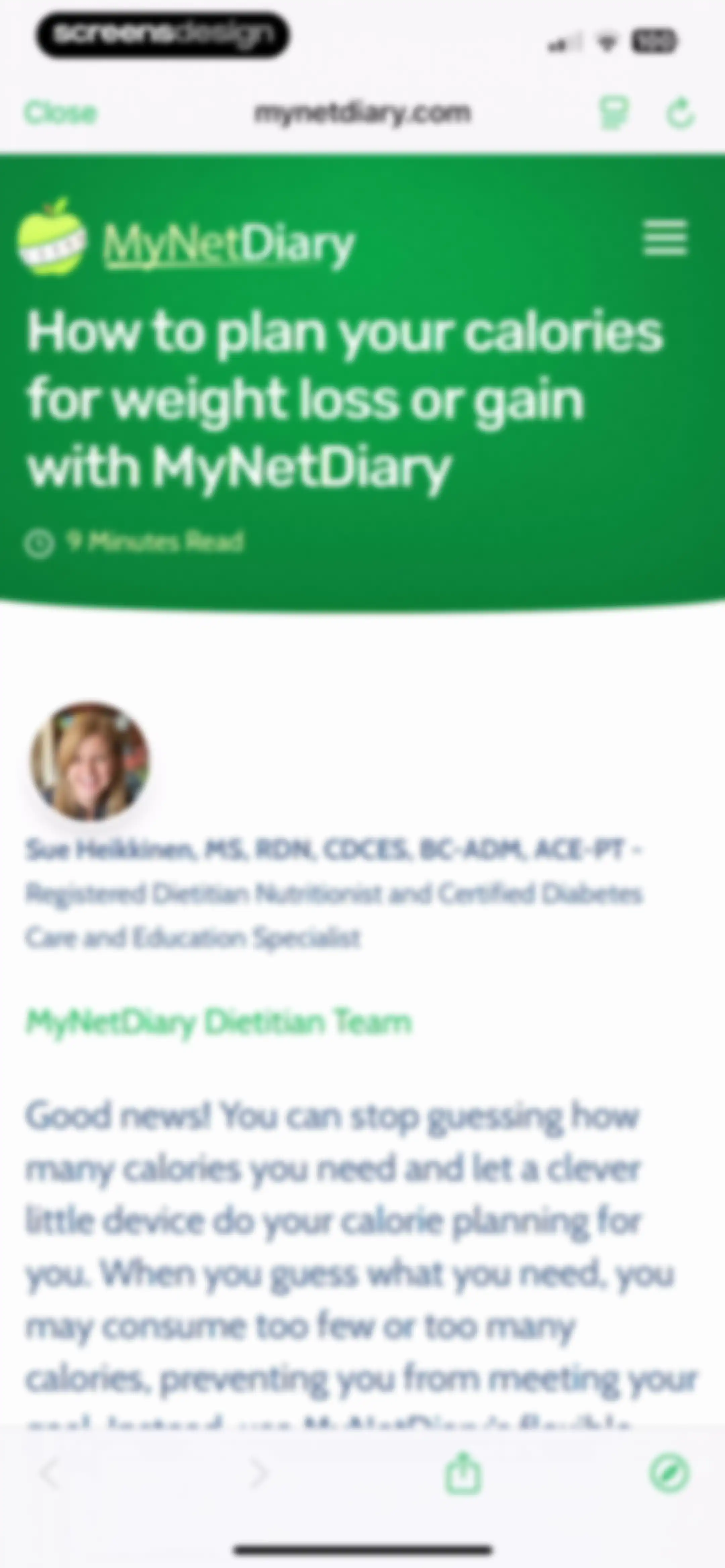Calorie Counter - MyNetDiary screen 95