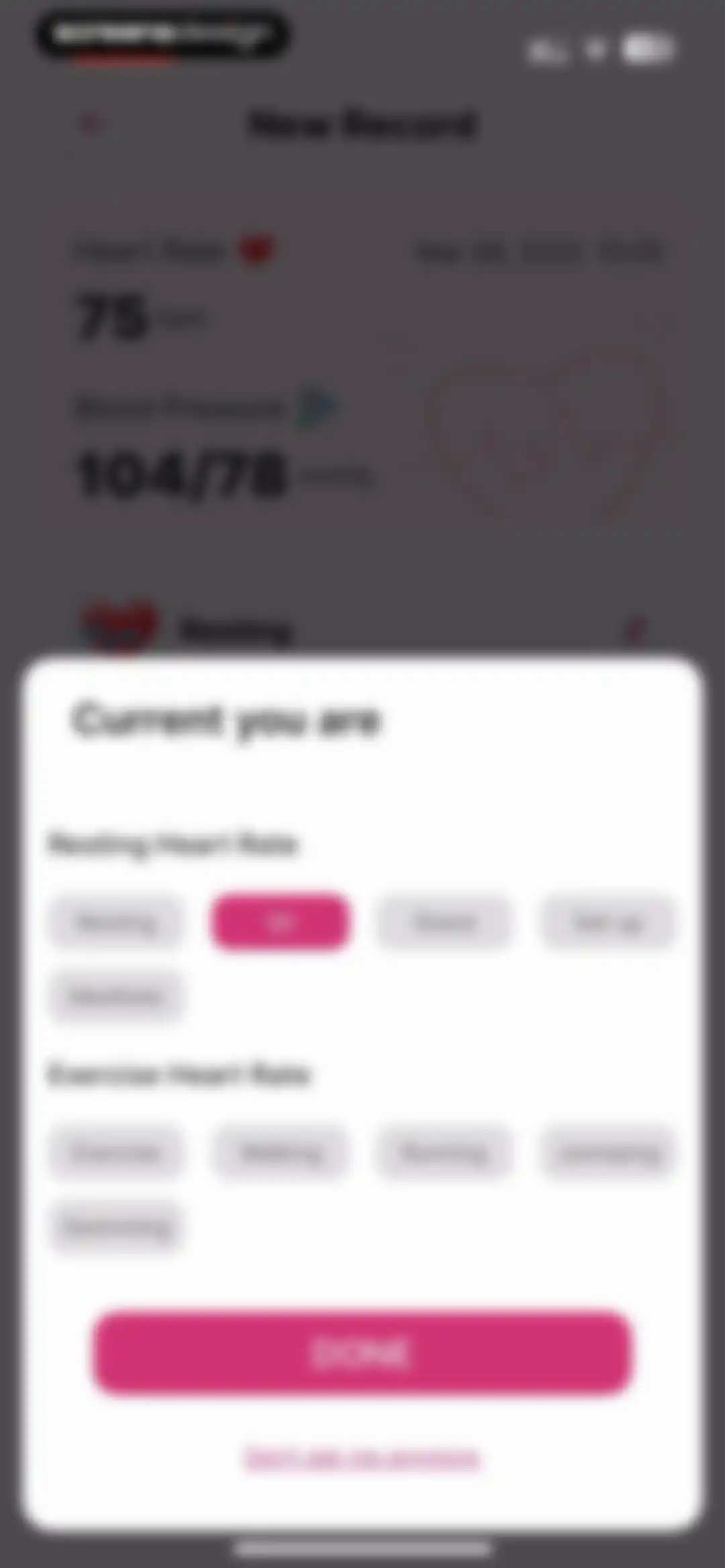 Blood Pressure-Monitor Tracker screen 24